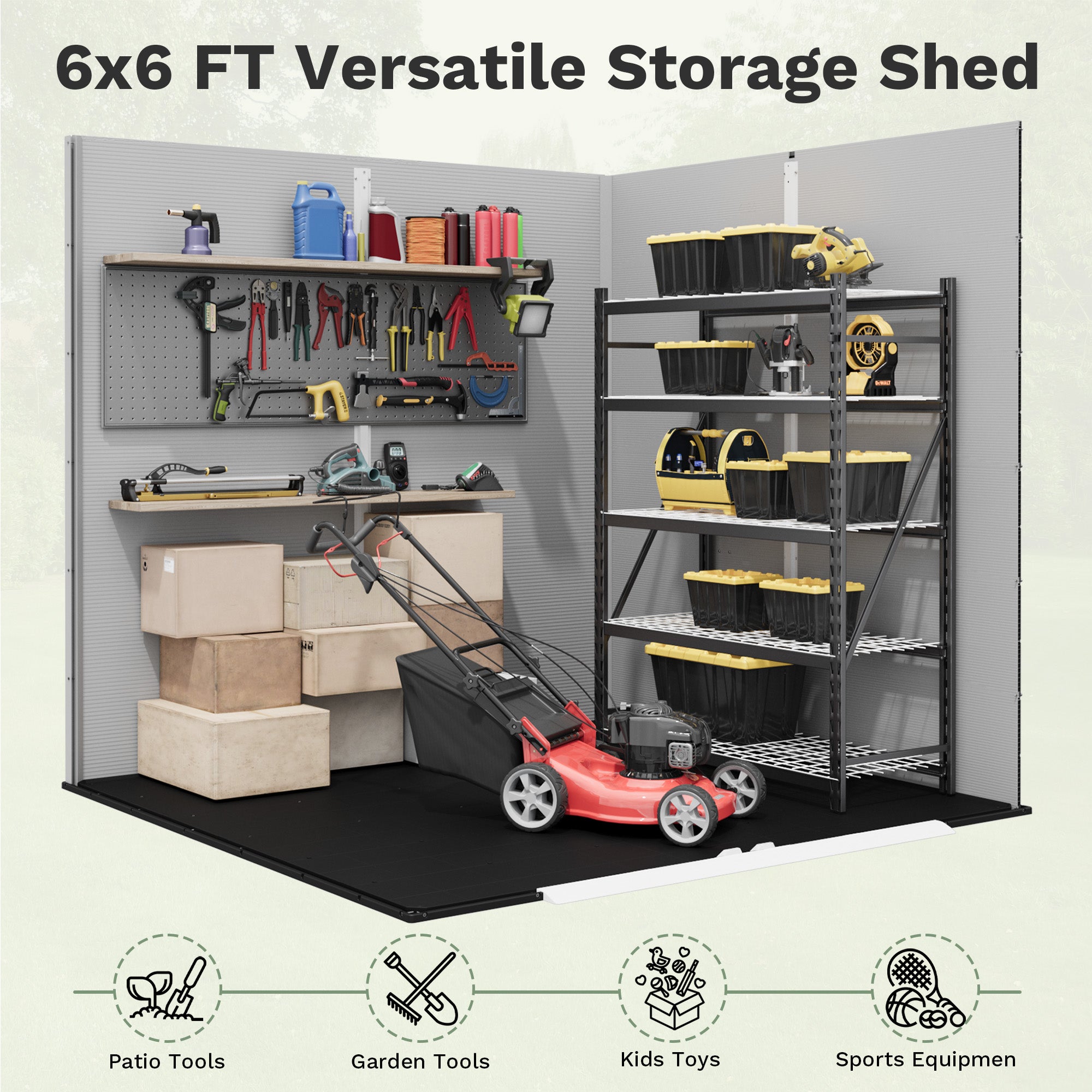 homall-metal-shed-ger-tehaus-kunststoff-grau-6x6 image 7