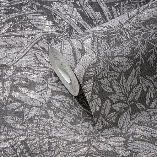 a-s-cr-ation-palmenblatt-tapete-grau-schwarz-10-05x0-53-m image 7