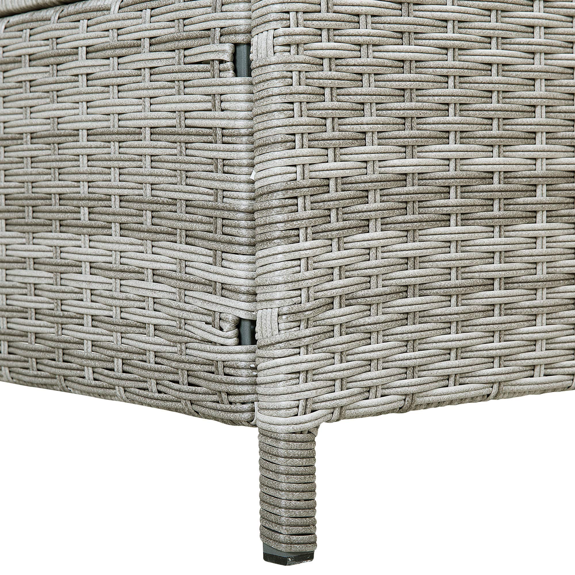 beliani-turin-ii-gartenliege-rattan-grau-verstellbar-mit-auflage image 7