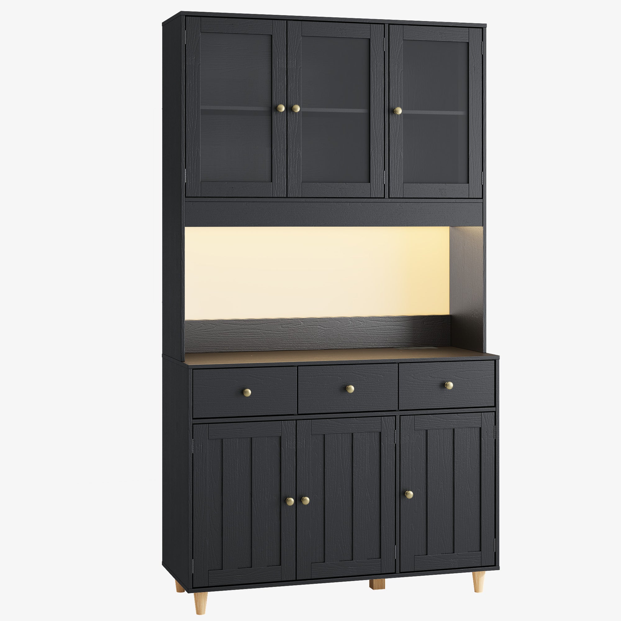 bealife-ap05-k-chenbuffet-vitrine-wei-100cm-mit-led image 2