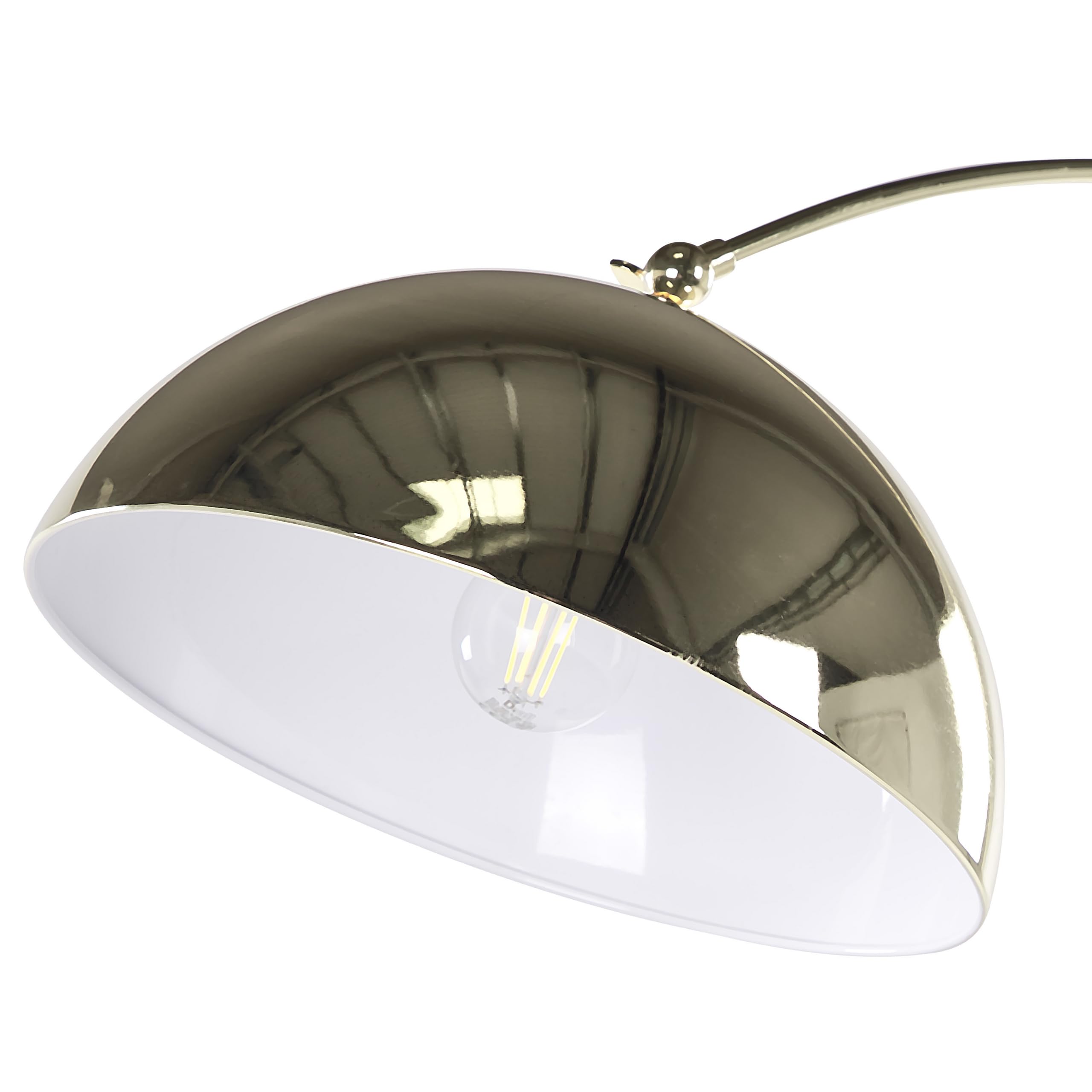 beliani-kama-bogen-stehlampe-gold-metall-188-cm-runder-schirm image 4