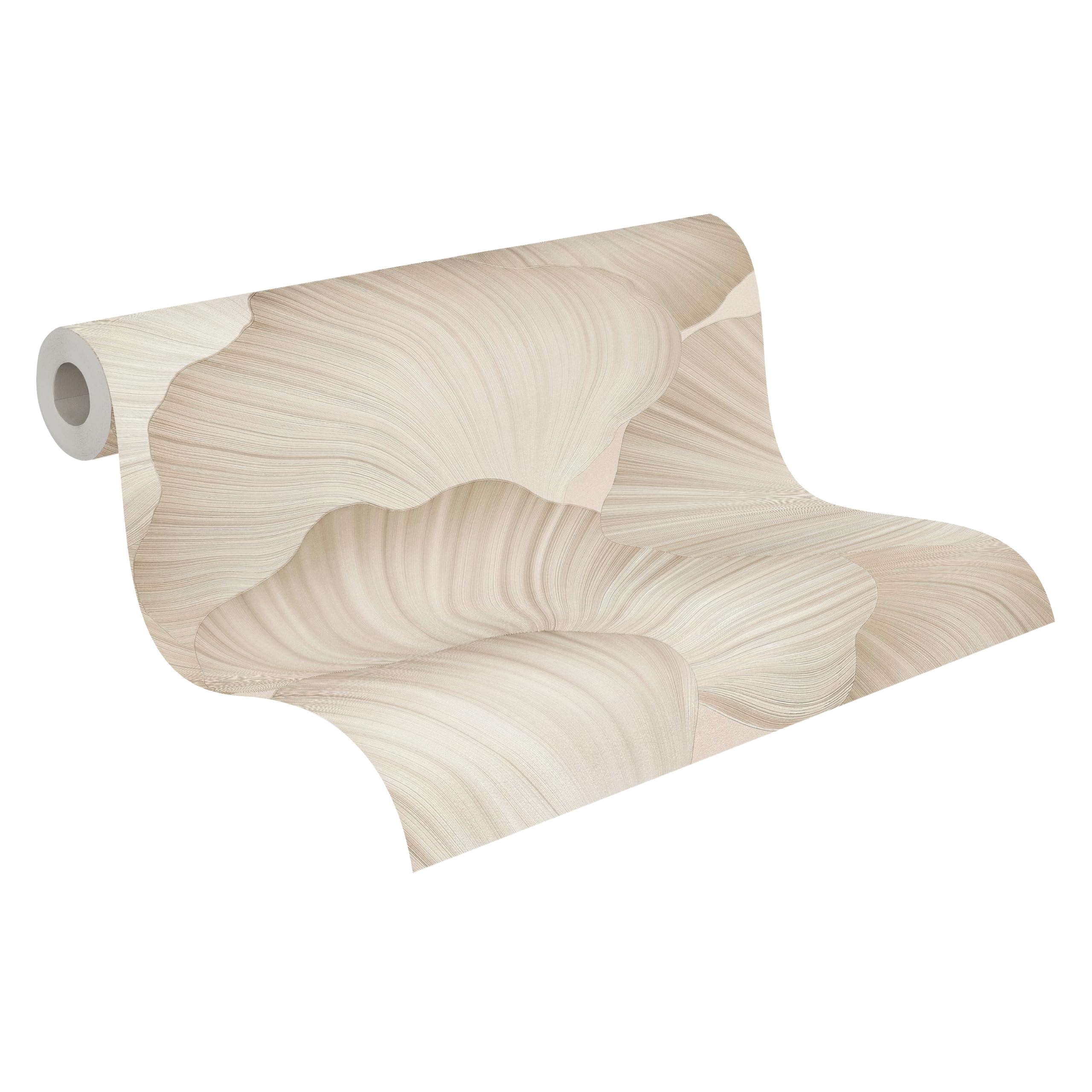 a-s-cr-ation-tapeten-3d-f-cher-vliestapete-beige-10-05-m image 1
