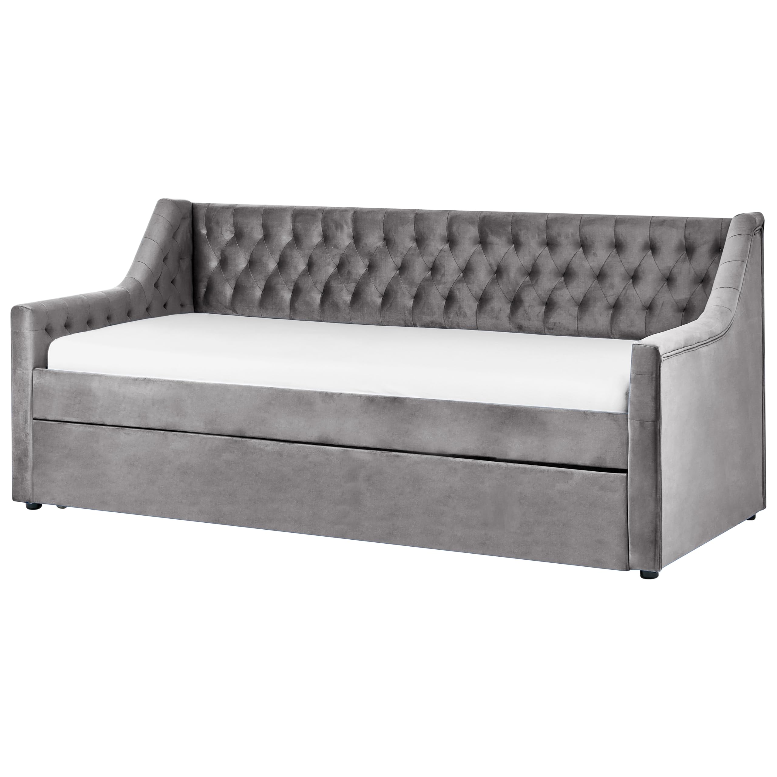 beliani-montargis-tagesbett-90x200-samt-grau-ausziehbar image 4