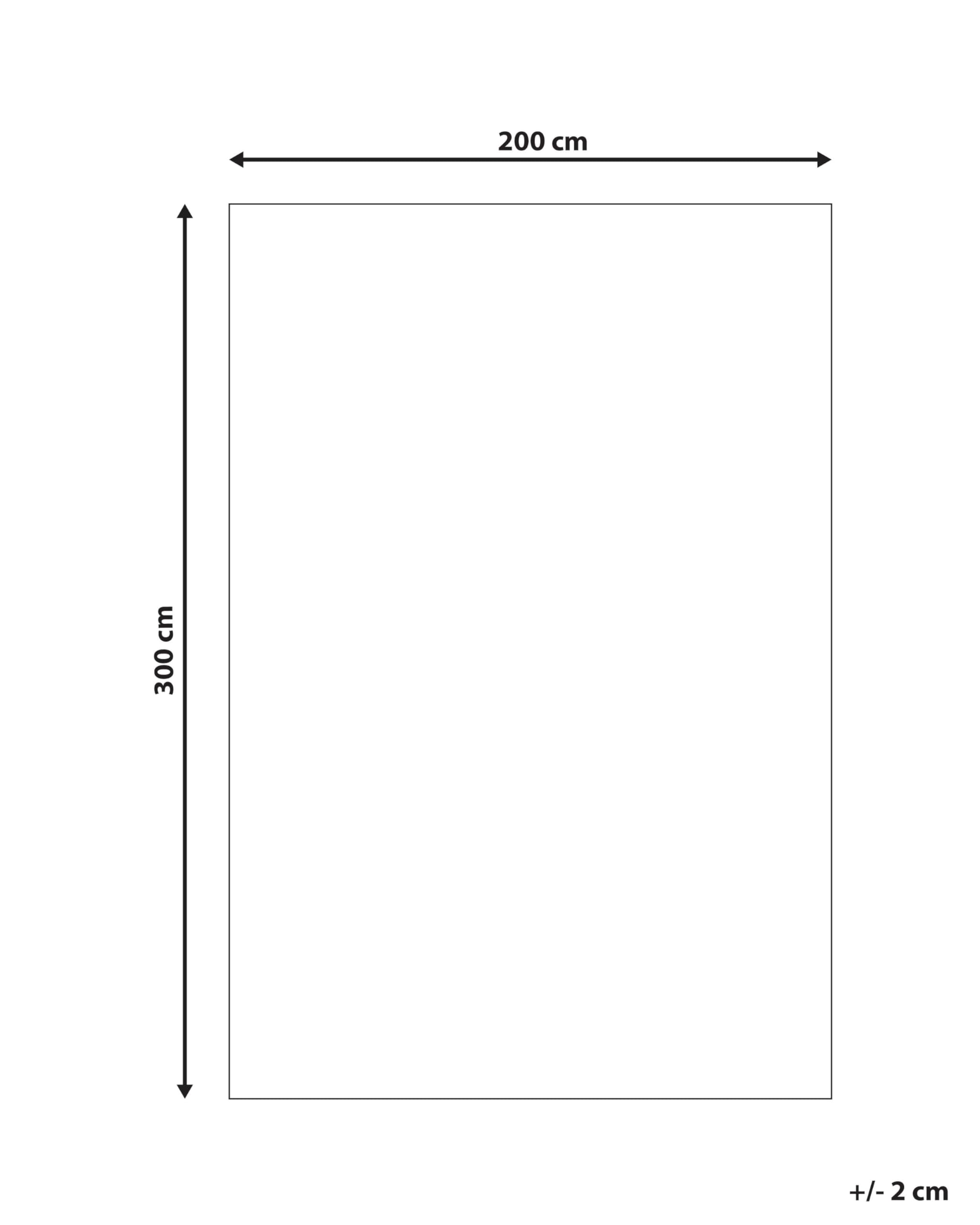 beliani-mutki-shaggy-teppich-200x300-cm-beige-schwarz image 3