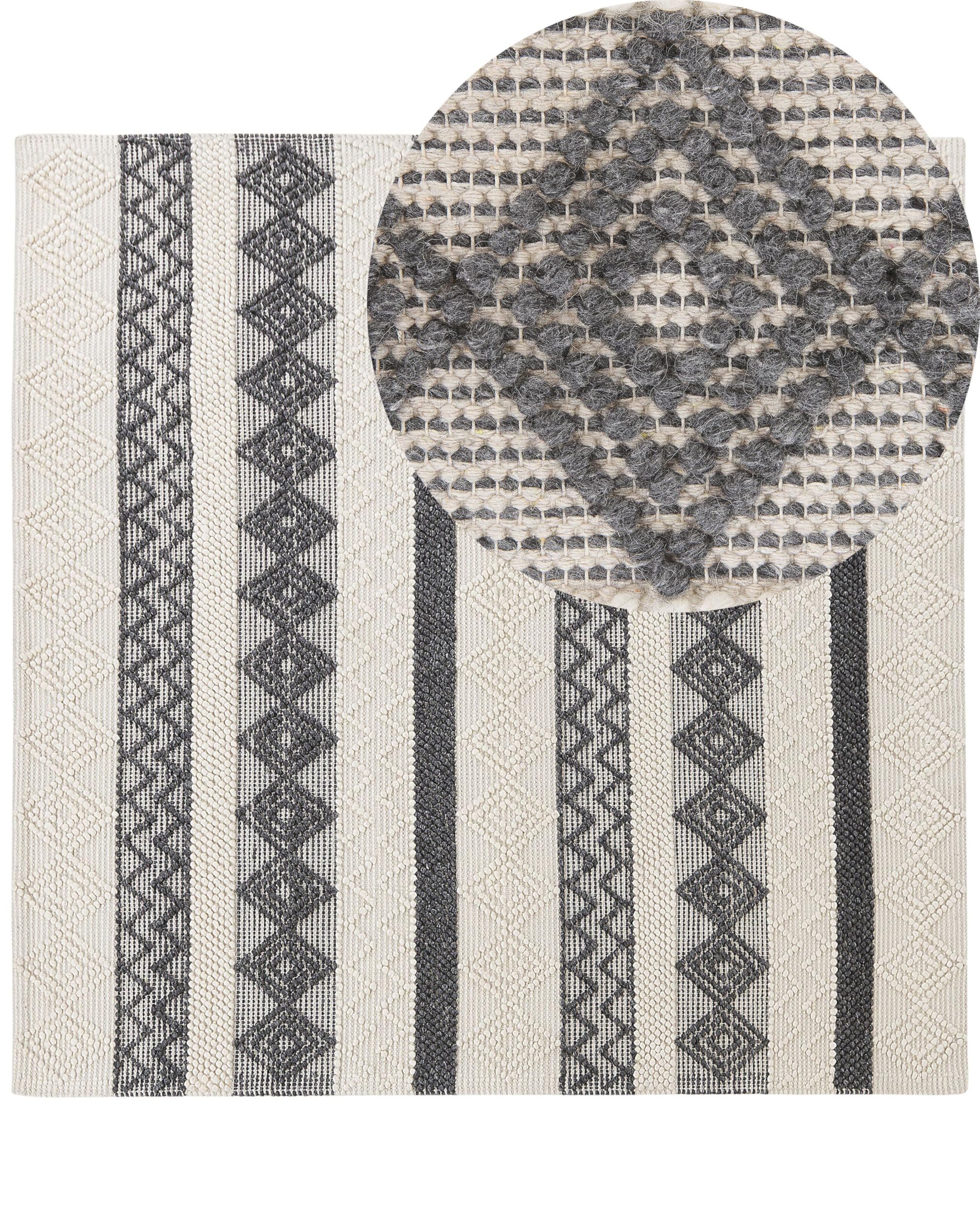 beliani-davutlar-teppich-wolle-beige-grau-160-x-230-cm image 7