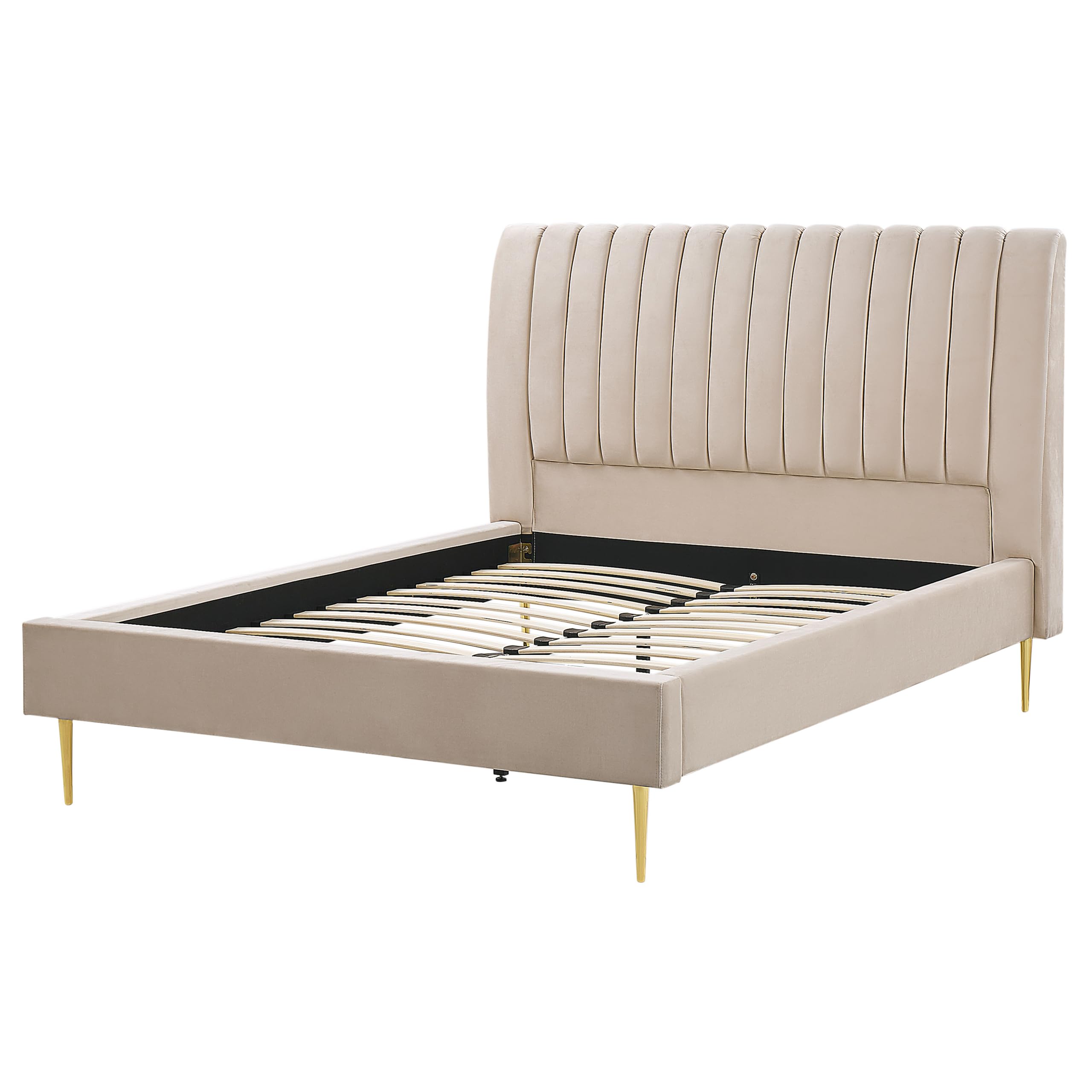 beliani-marville-doppelbett-samt-sandbeige-140x200-cm image 4