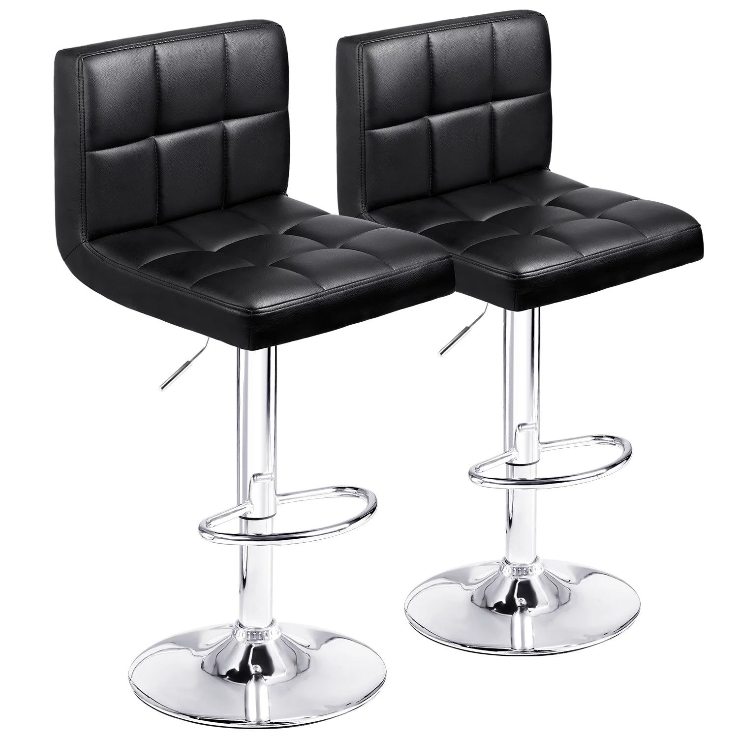 homall-bar-stool-barhocker-leder-2er-set-schwarz-h-henverstellbar image 6