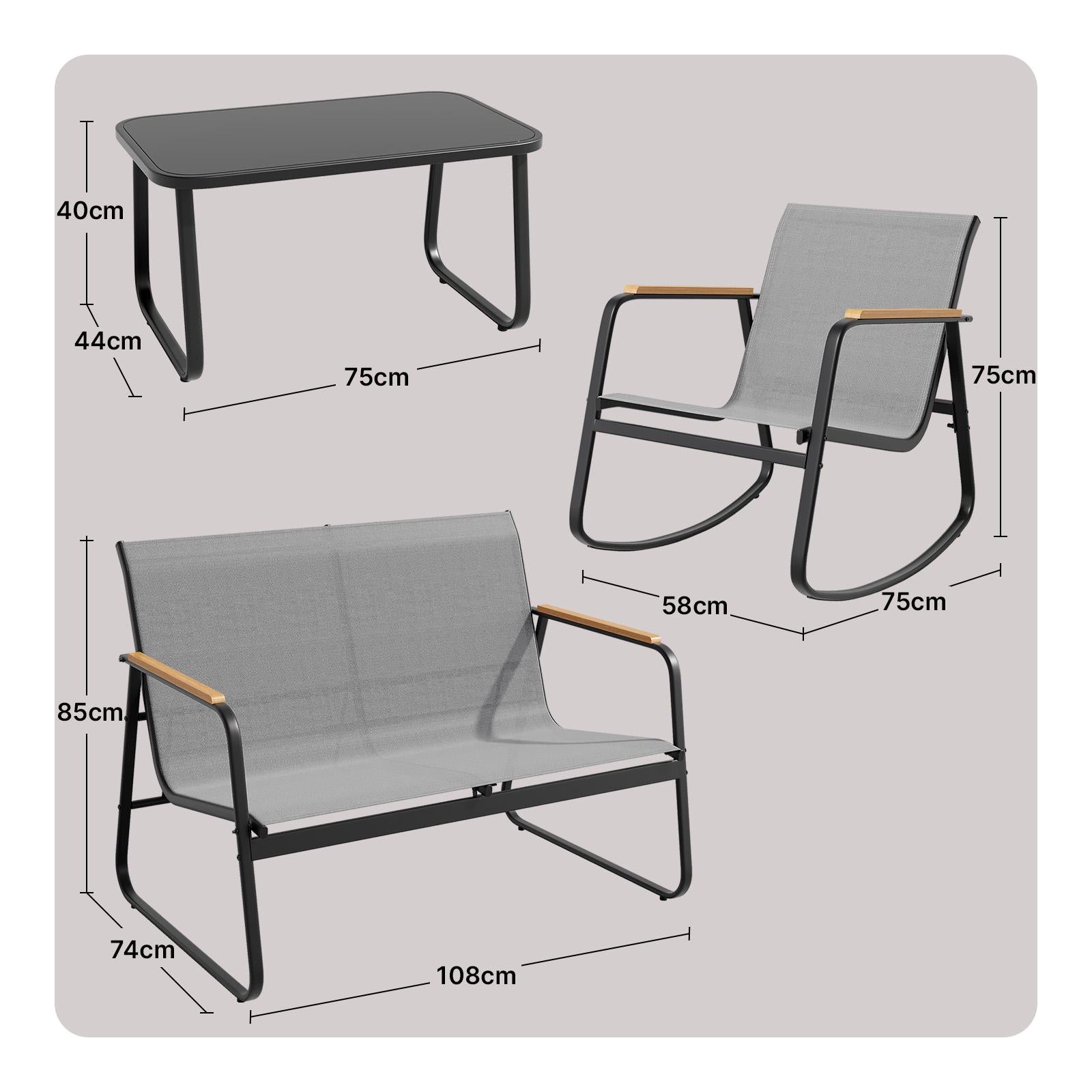 bealife-wr314-gartenm-bel-set-4-teilig-grau-wetterfest image 3