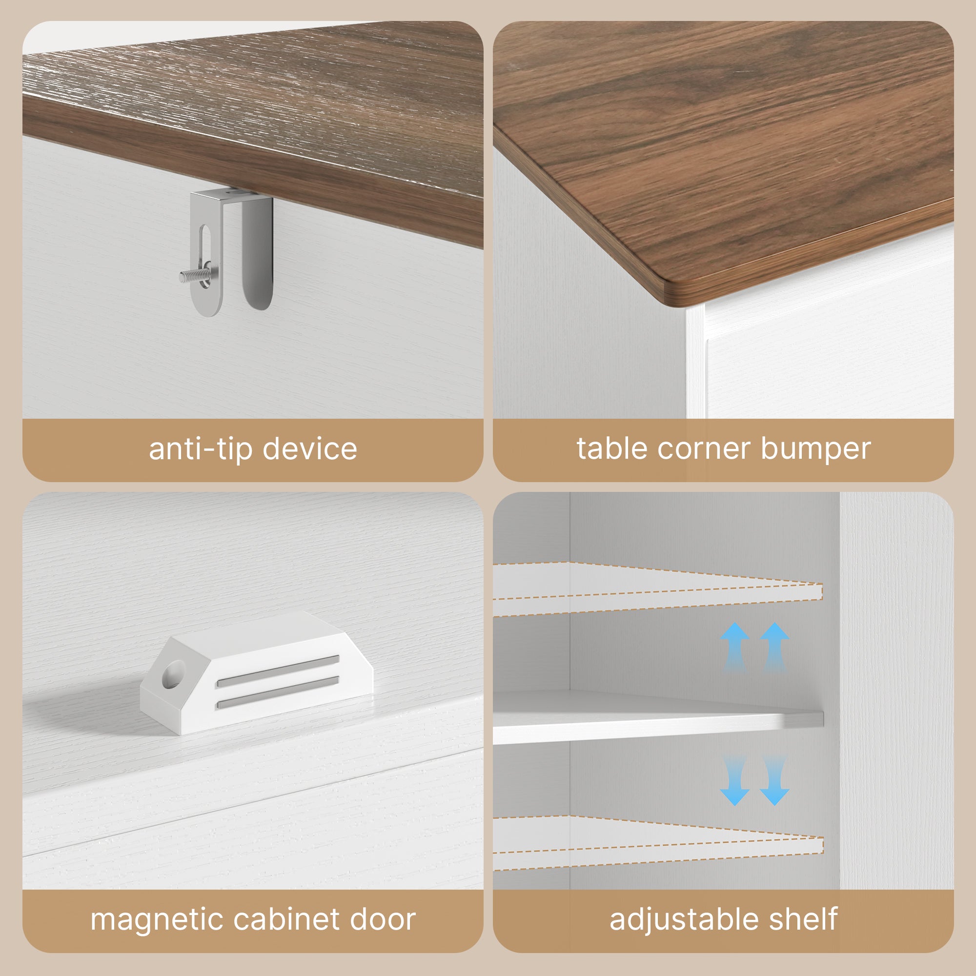 bealife-schr-nke-ap55-k-chenbuffet-wei-140cm-retro image 6