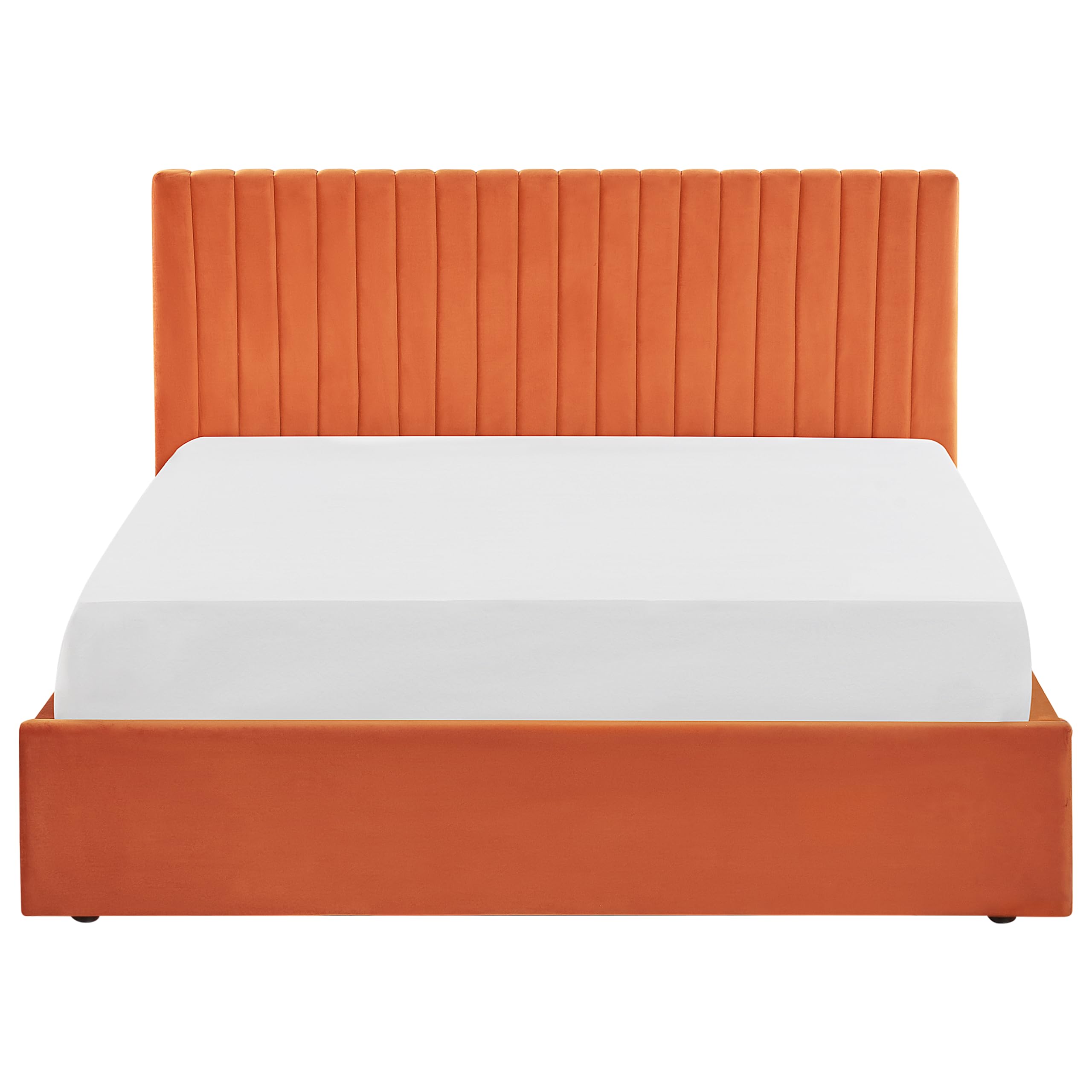 beliani-vion-polsterbett-samt-orange-160x200-mit-stauraum image 5
