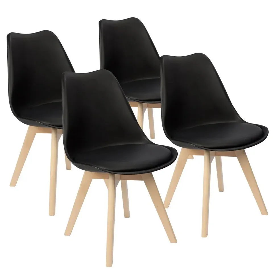 homall-modern-dining-chair-dsw-essstuhl-gelb-4er-set-holzbeine image 1