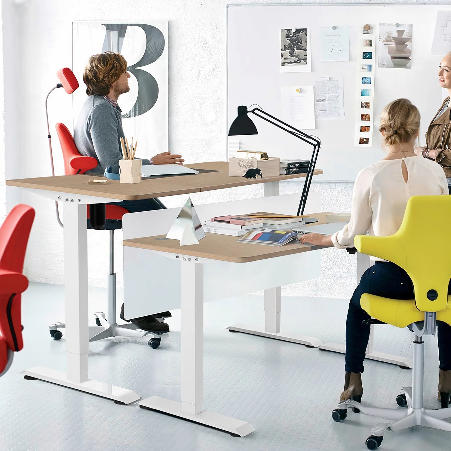 homall-standing-desk-schreibtisch-140-cm-wei-elektrisch image 4