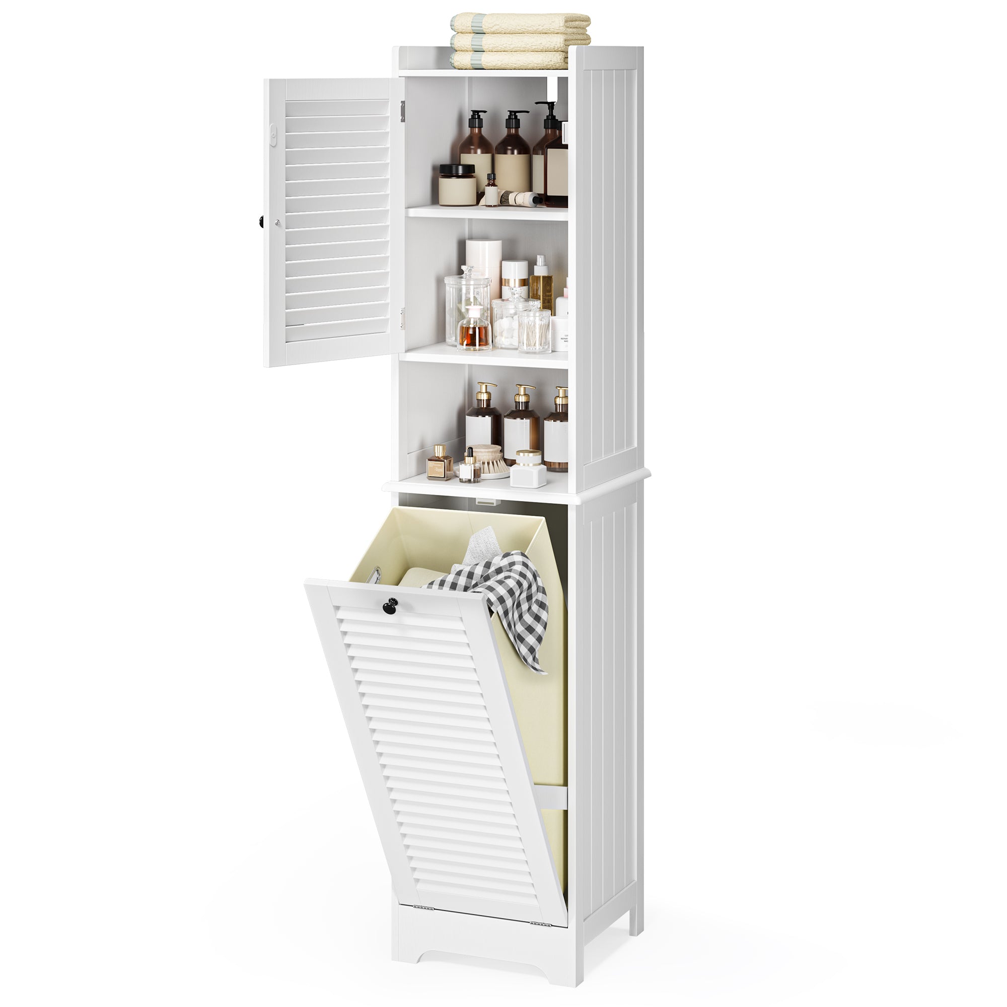 bealife-ap06-w-scheschrank-wei-40x37x170-mit-korb image 1