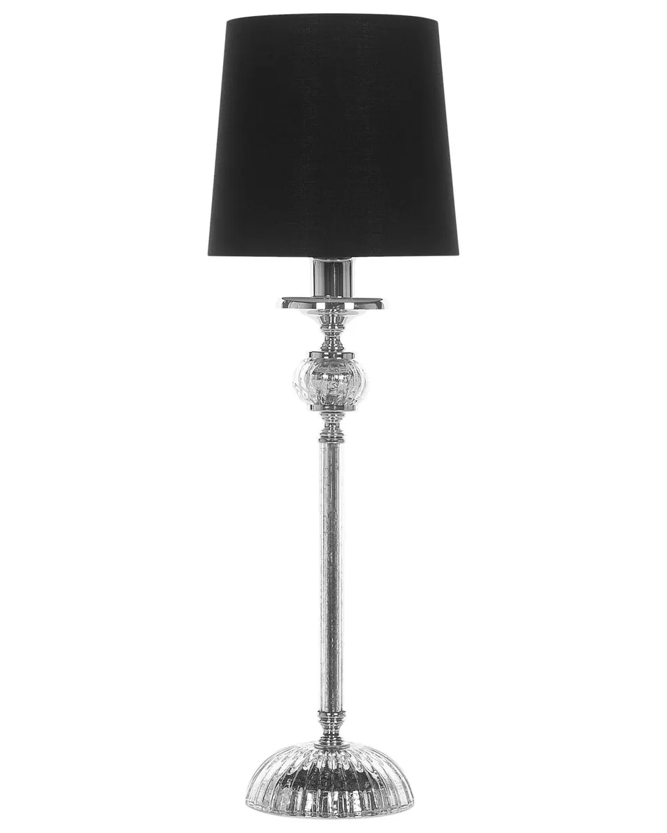 beliani-kubena-tischlampe-schwarz-polyester-56-cm image 1