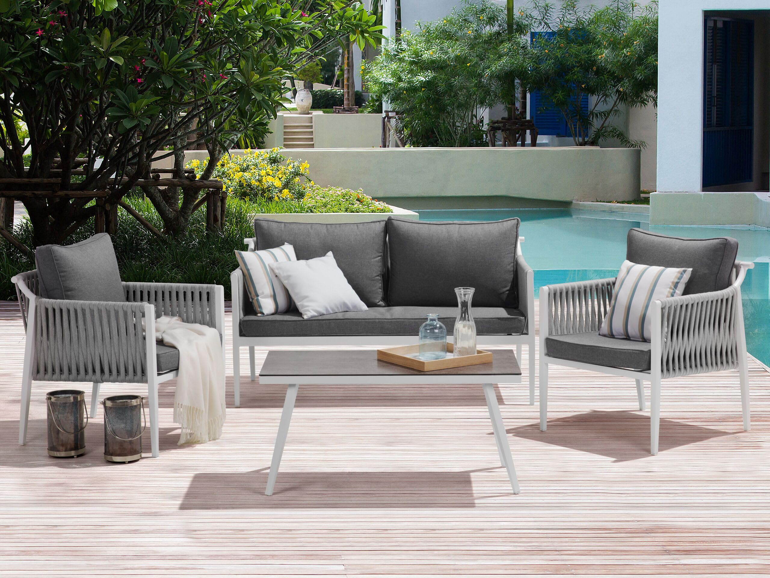 beliani-latina-lounge-set-4-personen-wei-grau image 2