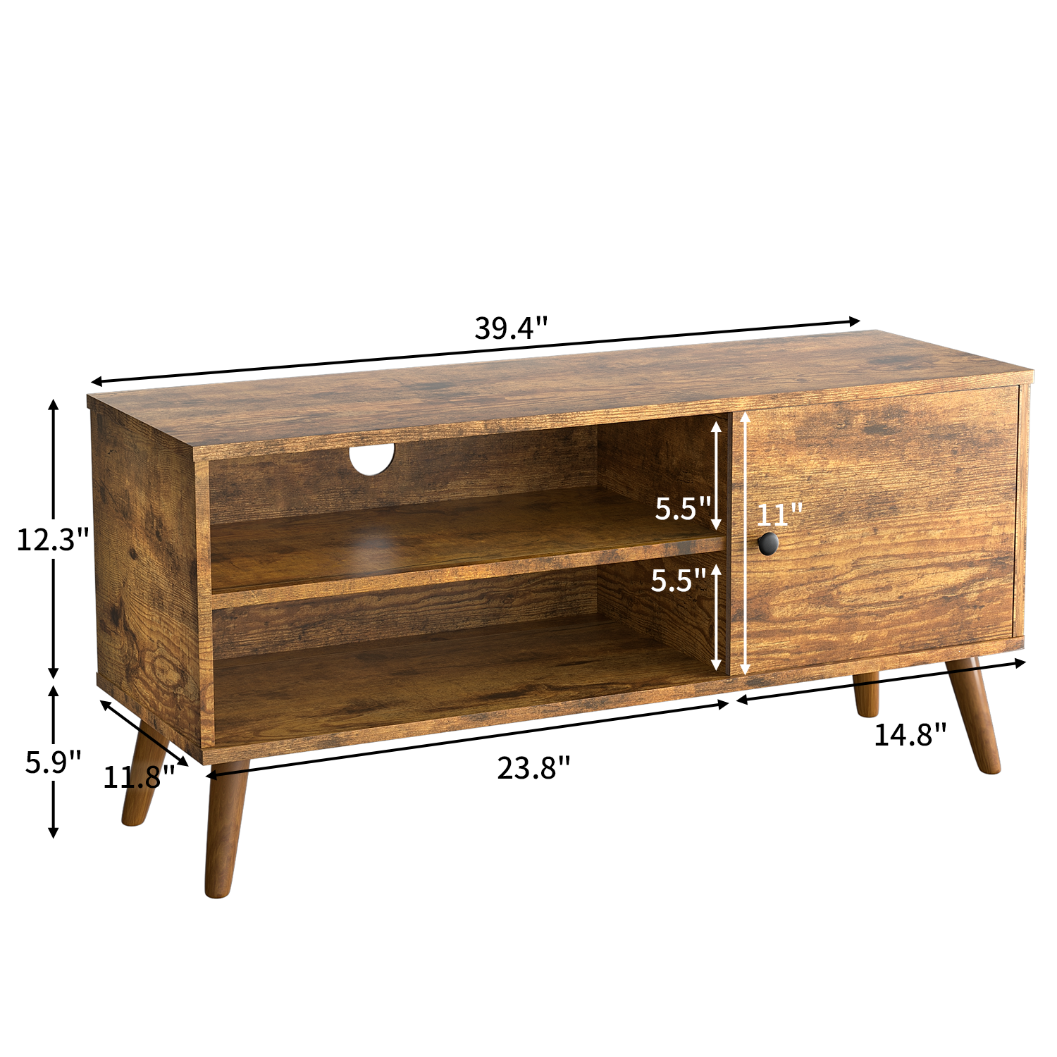 homall-tv-stand-lowboard-retro-holz-100-cm image 7