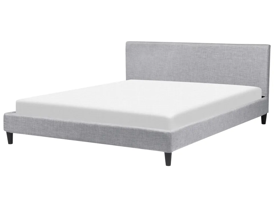 beliani-fitou-doppelbett-180x200-grau-leinenoptik image 1