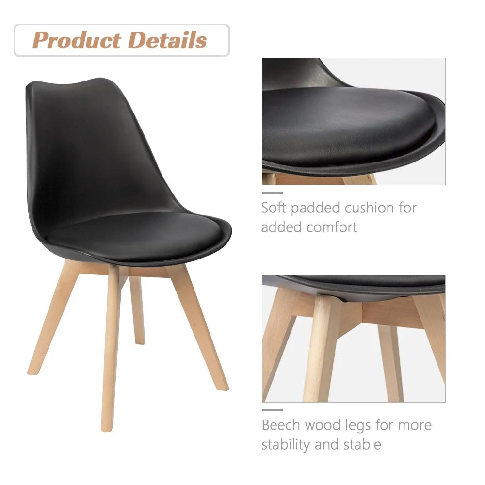 homall-modern-dining-chair-dsw-essstuhl-gelb-4er-set-holzbeine image 4