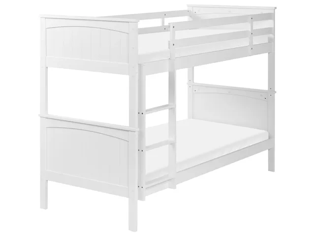beliani-albon-hochbett-90x200-cm-kiefer-wei-rausfallschutz image 1