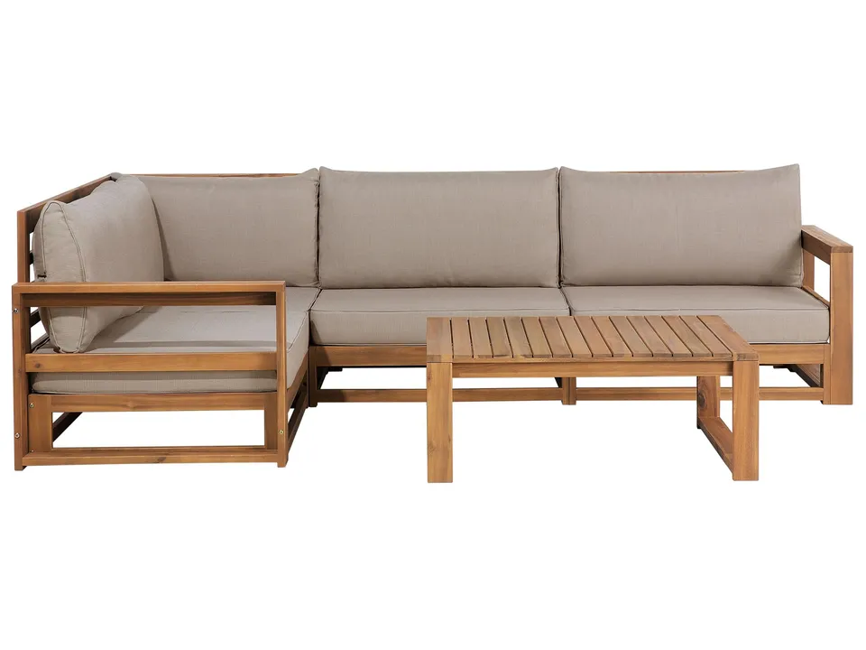 beliani-timor-loungeset-ecksofa-akazie-hellbraun-taupe-grau image 1