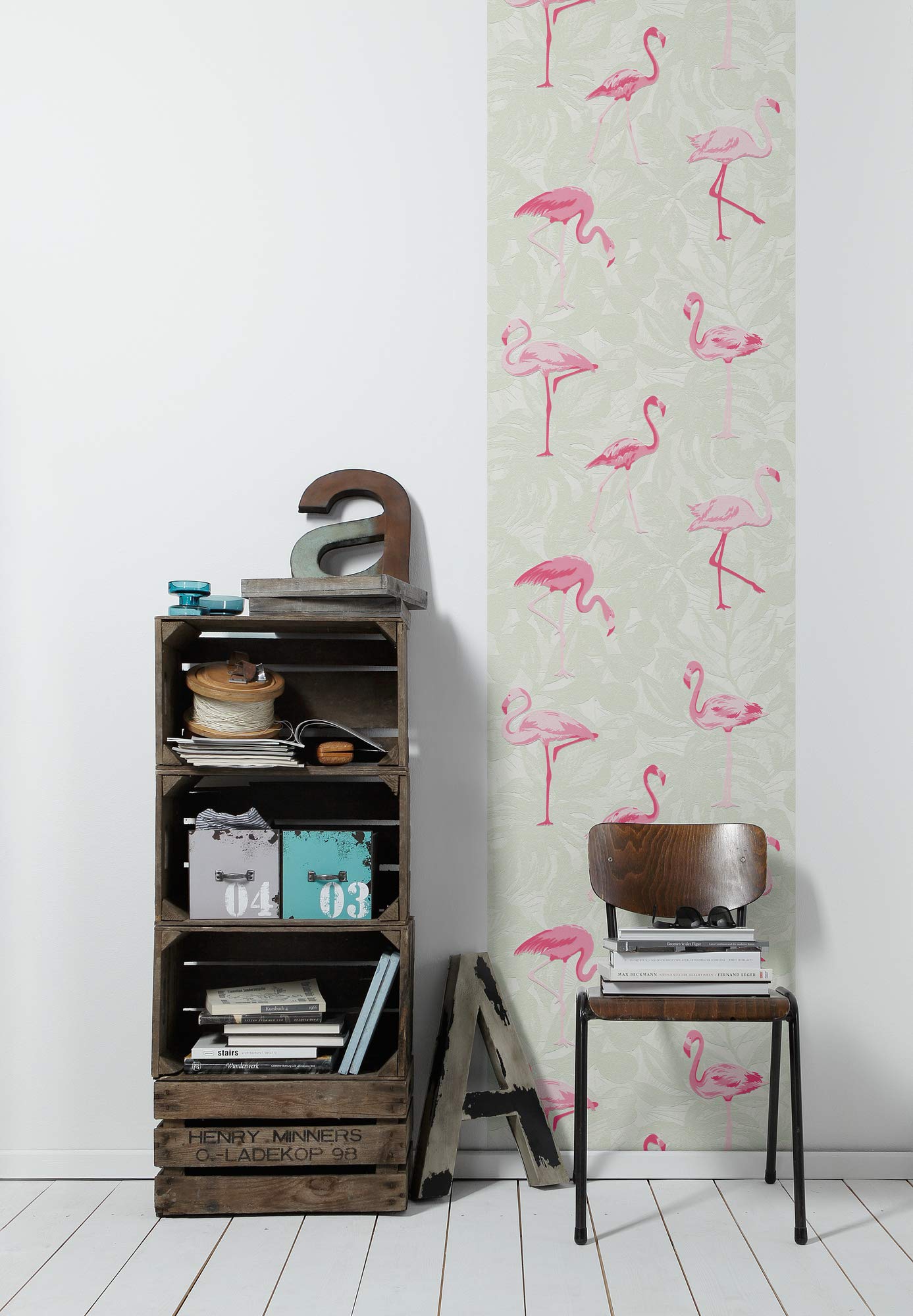 livingwalls-klebefolie-flamingo-selbstklebend-creme-pink-2-5-m image 2