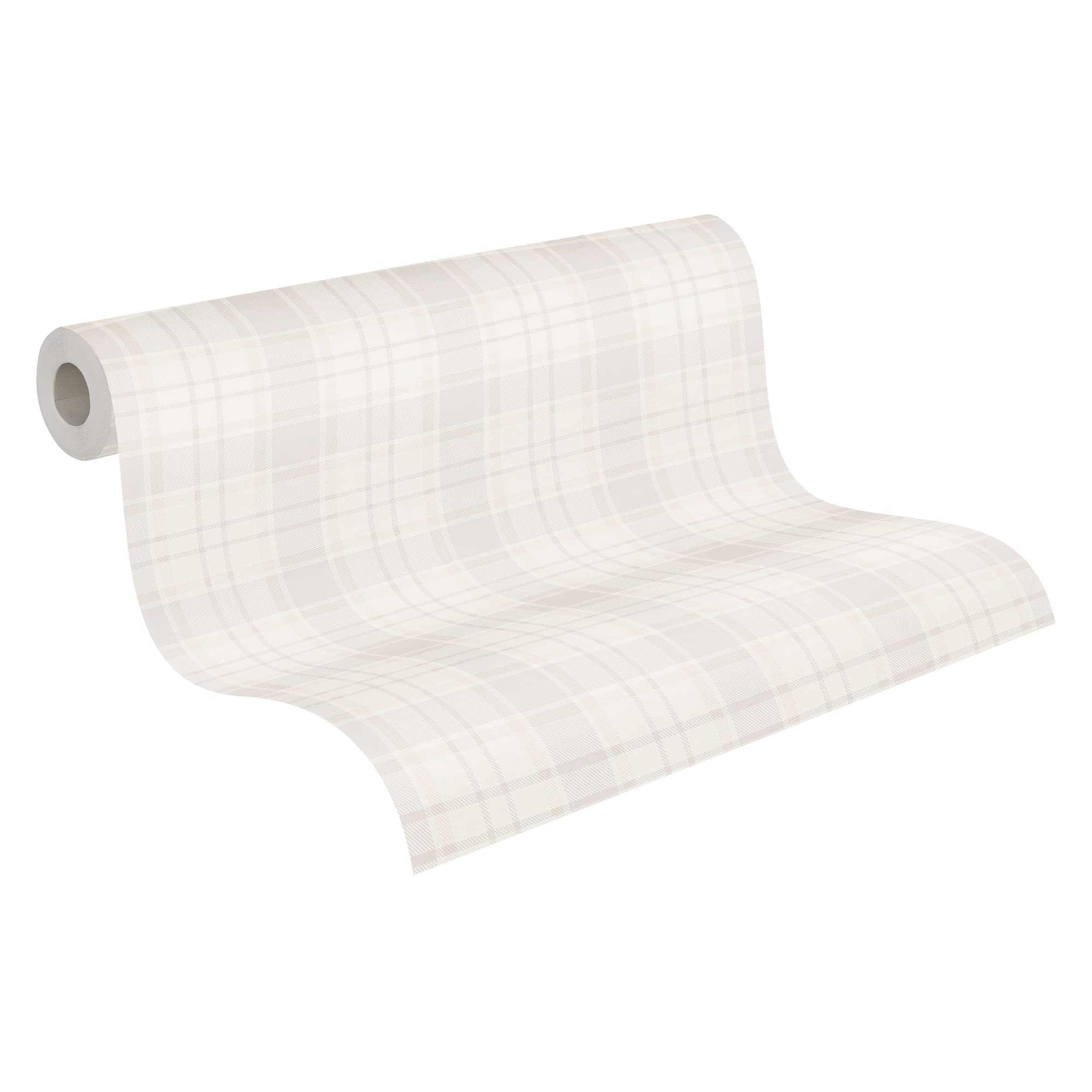 a-s-cr-ation-maison-charme-390723-karo-vliestapete-creme image 6