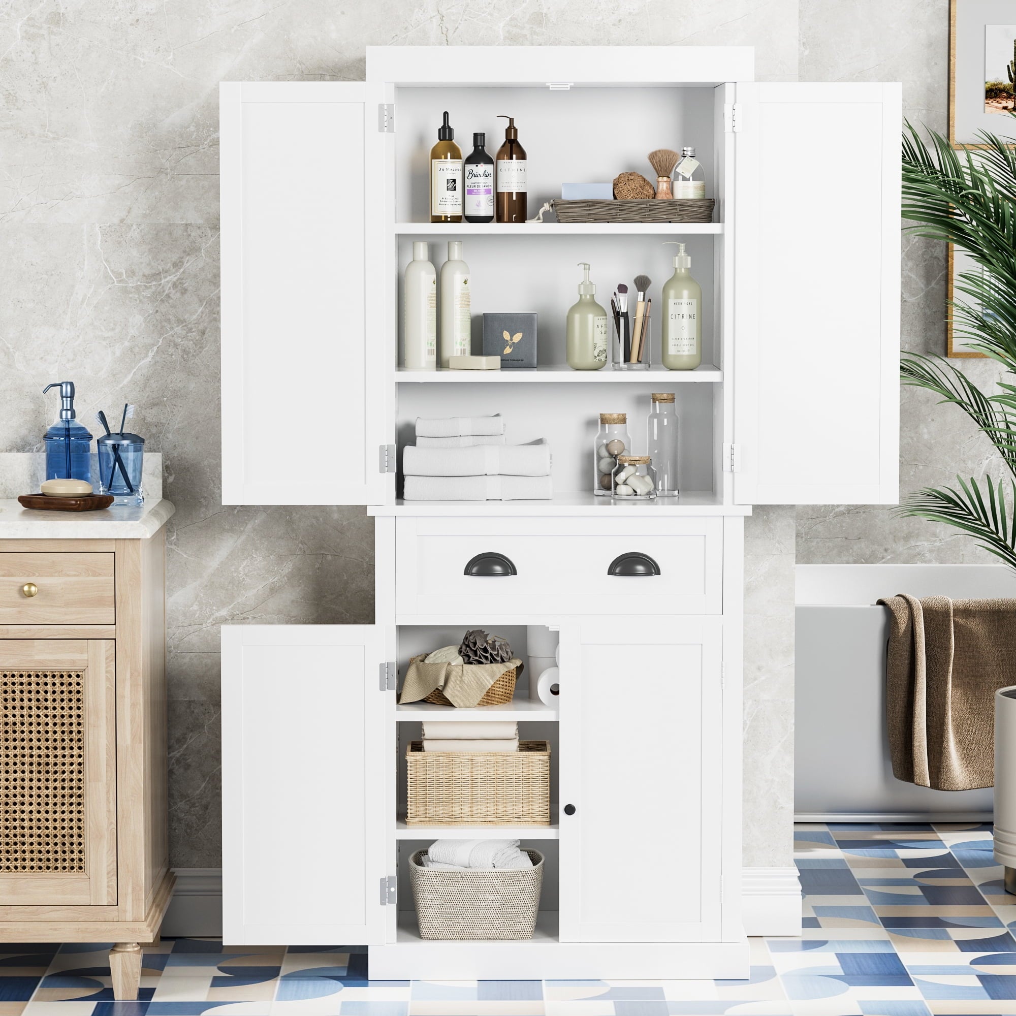 homall-shelf-hochschrank-wei-72-zoll-mit-schublade-und-t-ren image 5