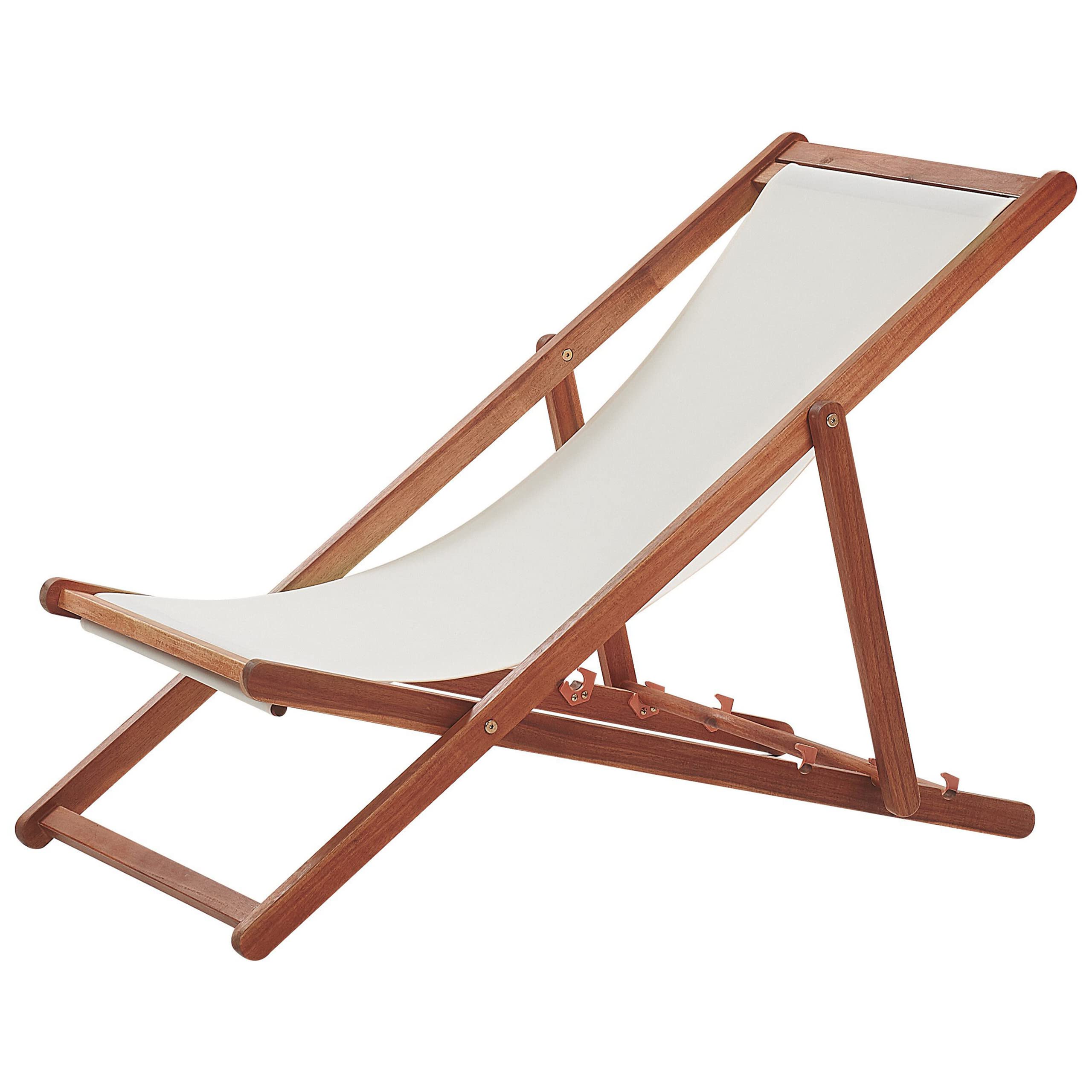 beliani-anzio-liegestuhl-akazienholz-dunkelbraun-bezug-beige-verstellbar image 5