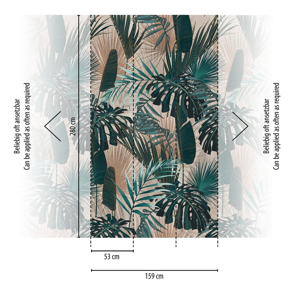 livingwalls-travel-styles-palmenblatttapete-gr-n-beige-1-59x2-8m image 2