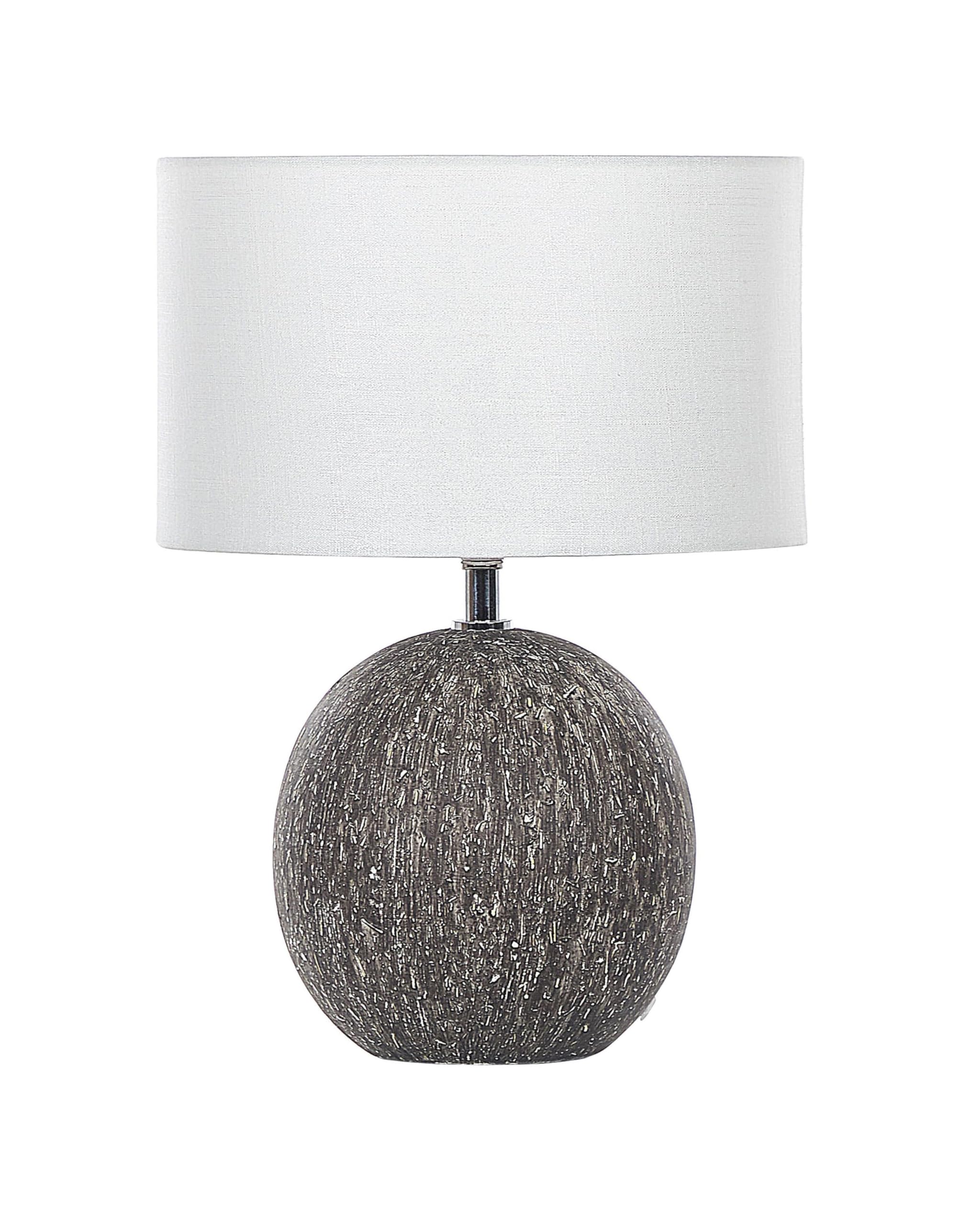 beliani-fonissa-tischlampe-schwarz-39-cm-keramikfu-e27 image 1