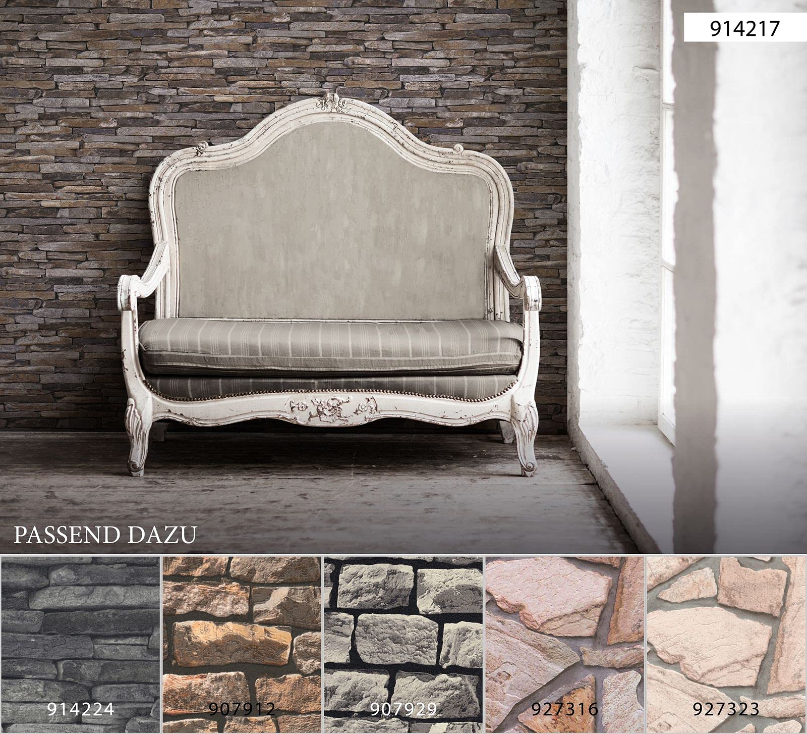 a-s-cr-ation-wood-n-stone-914217-vliestapete-braun-stein image 8