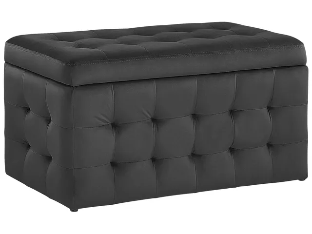beliani-michigan-hocker-mit-stauraum-samt-schwarz-72-cm image 1