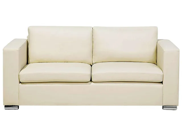 beliani-helsinki-3-sitzer-sofa-echtleder-hellbeige-186cm image 1