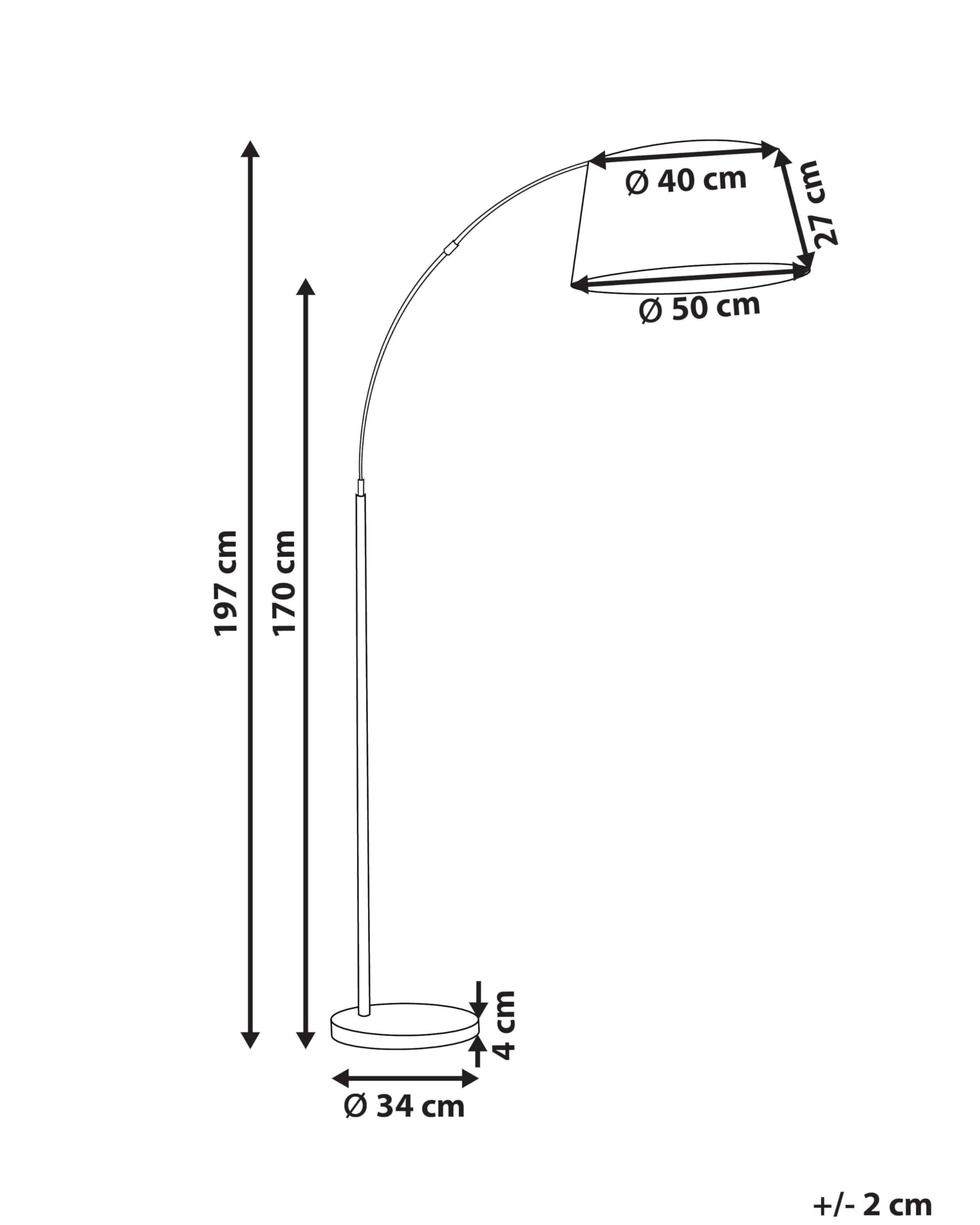 beliani-yabus-bogenlampe-schwarz-kupfer-marmor-197-cm image 3