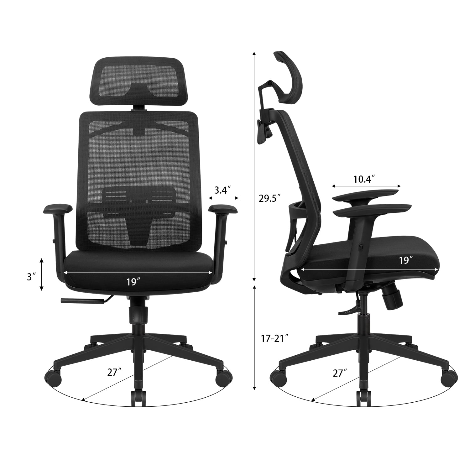 homall-b-rostuhl-mesh-ergonomisch-kopflehne-schwarz image 7