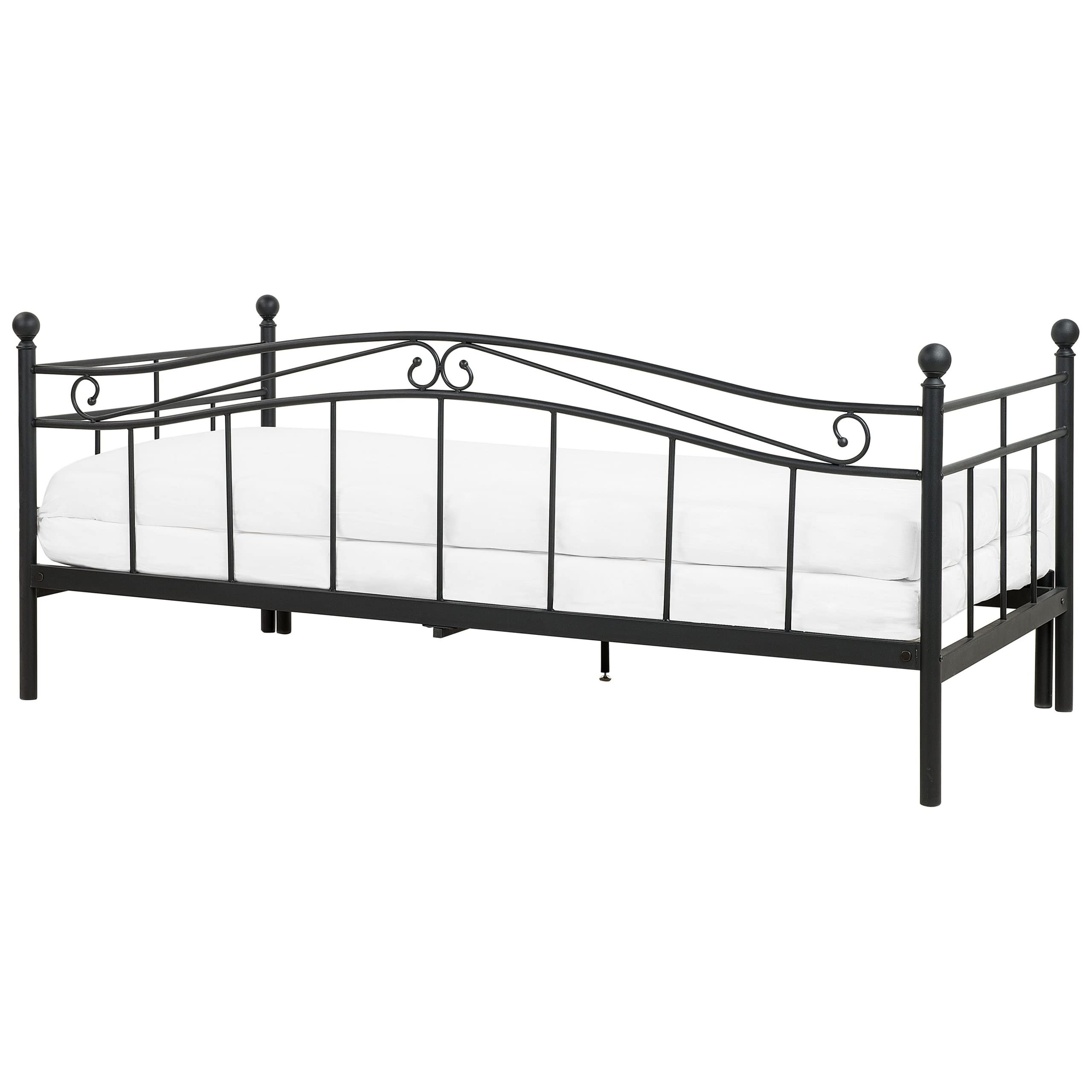 beliani-tulle-tagesbett-metall-schwarz-90x200-ausziehbar image 6