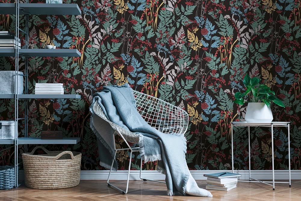 architects-paper-floral-impression-37751-1-vliestapete-blumen-schwarz image 4