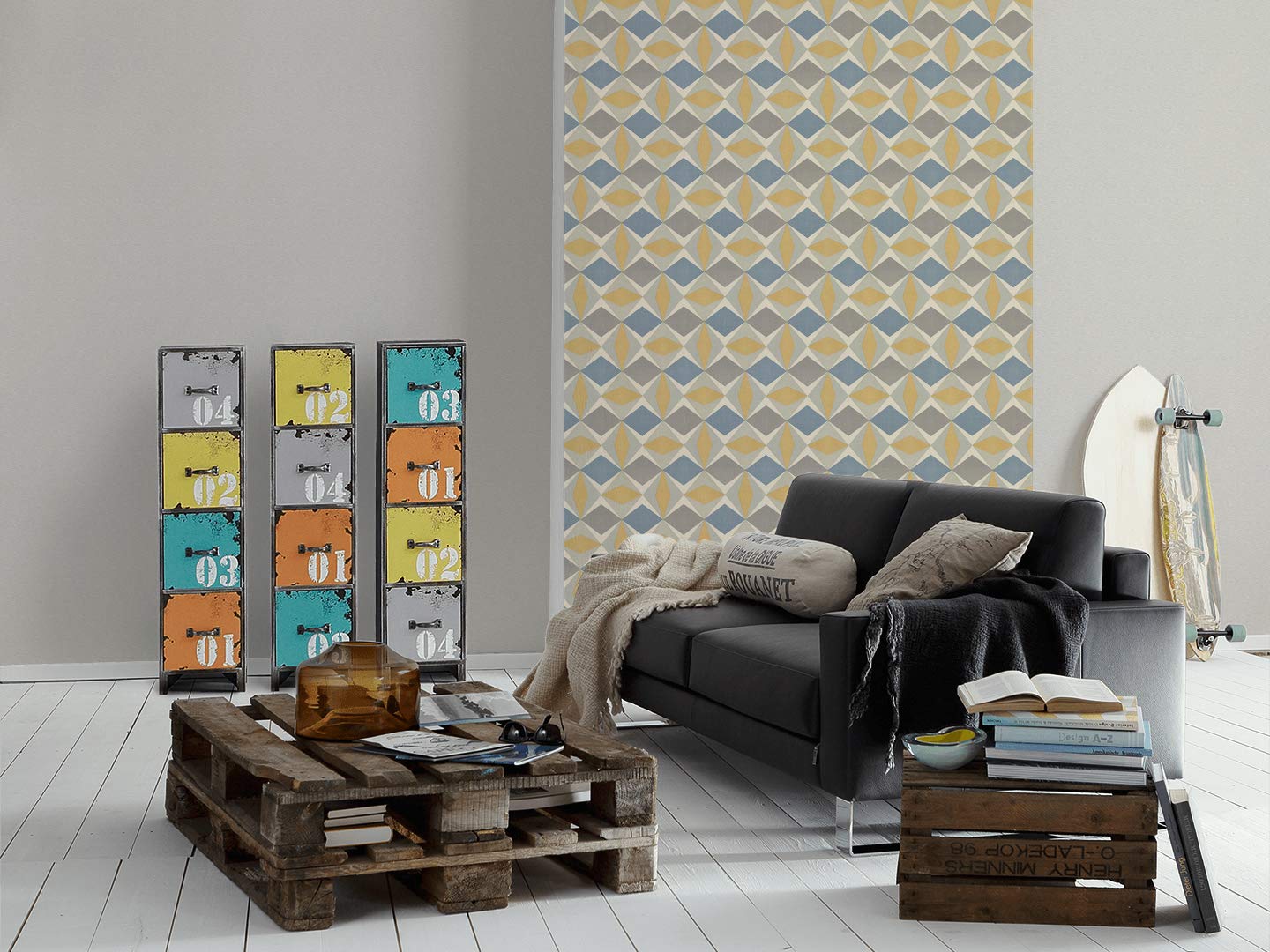 a-s-cr-ation-maison-charme-305267-vliestapete-uni-grau-10-05m image 3