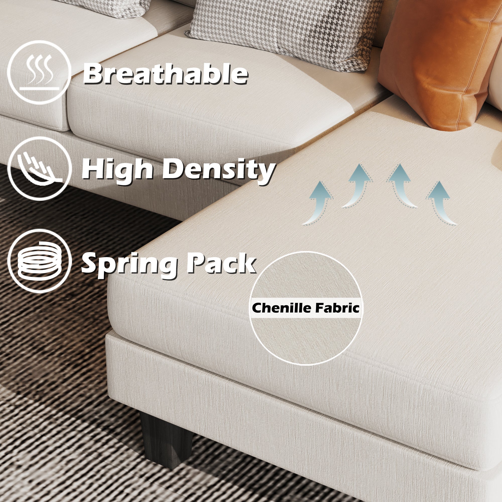 homall-sofa-u-form-ecksofa-grau-4-sitzer-mit-schlaffunktion image 6