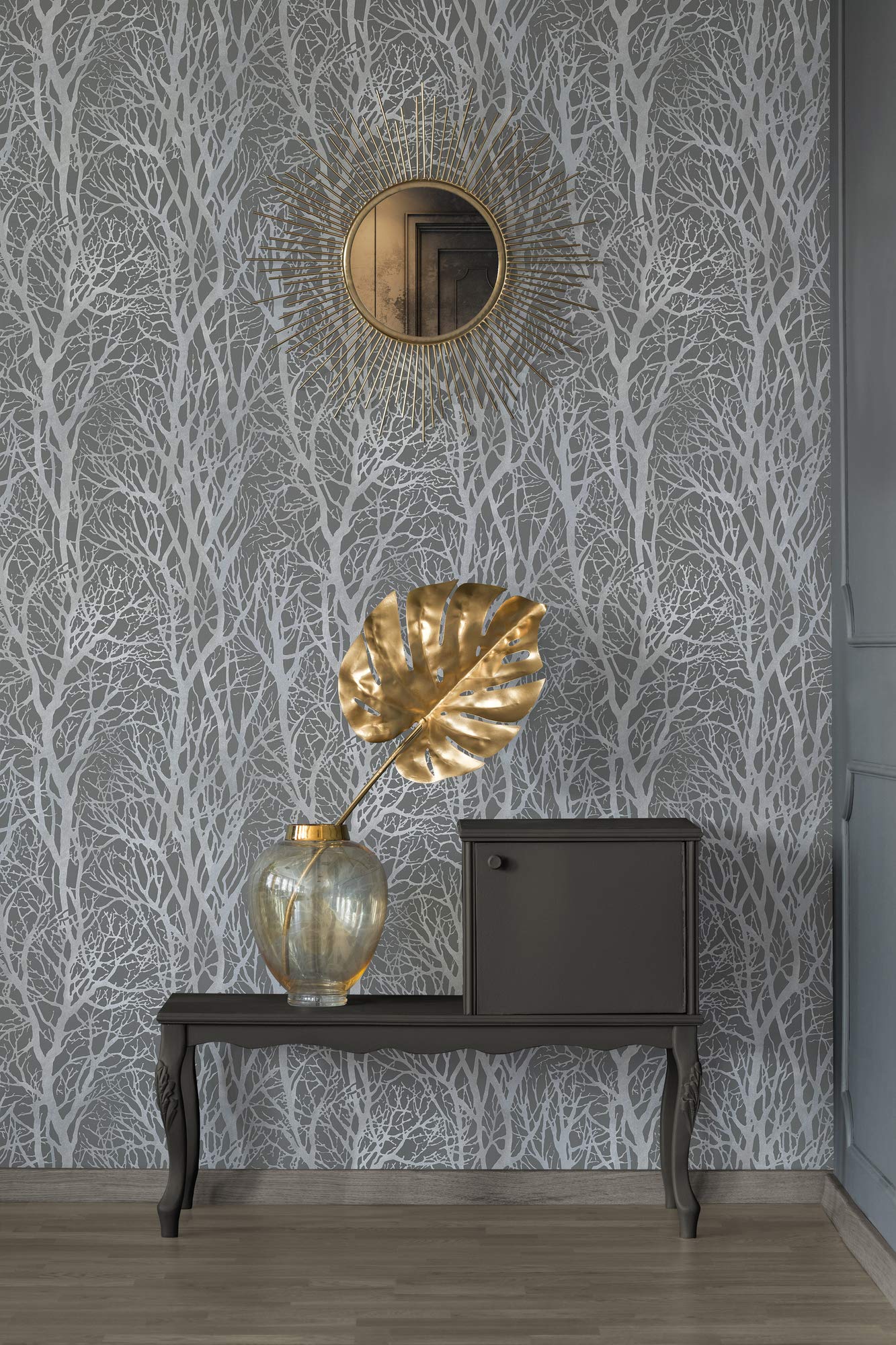a-s-cr-ation-vliestapete-wald-300943-silber-grau-metallic image 5