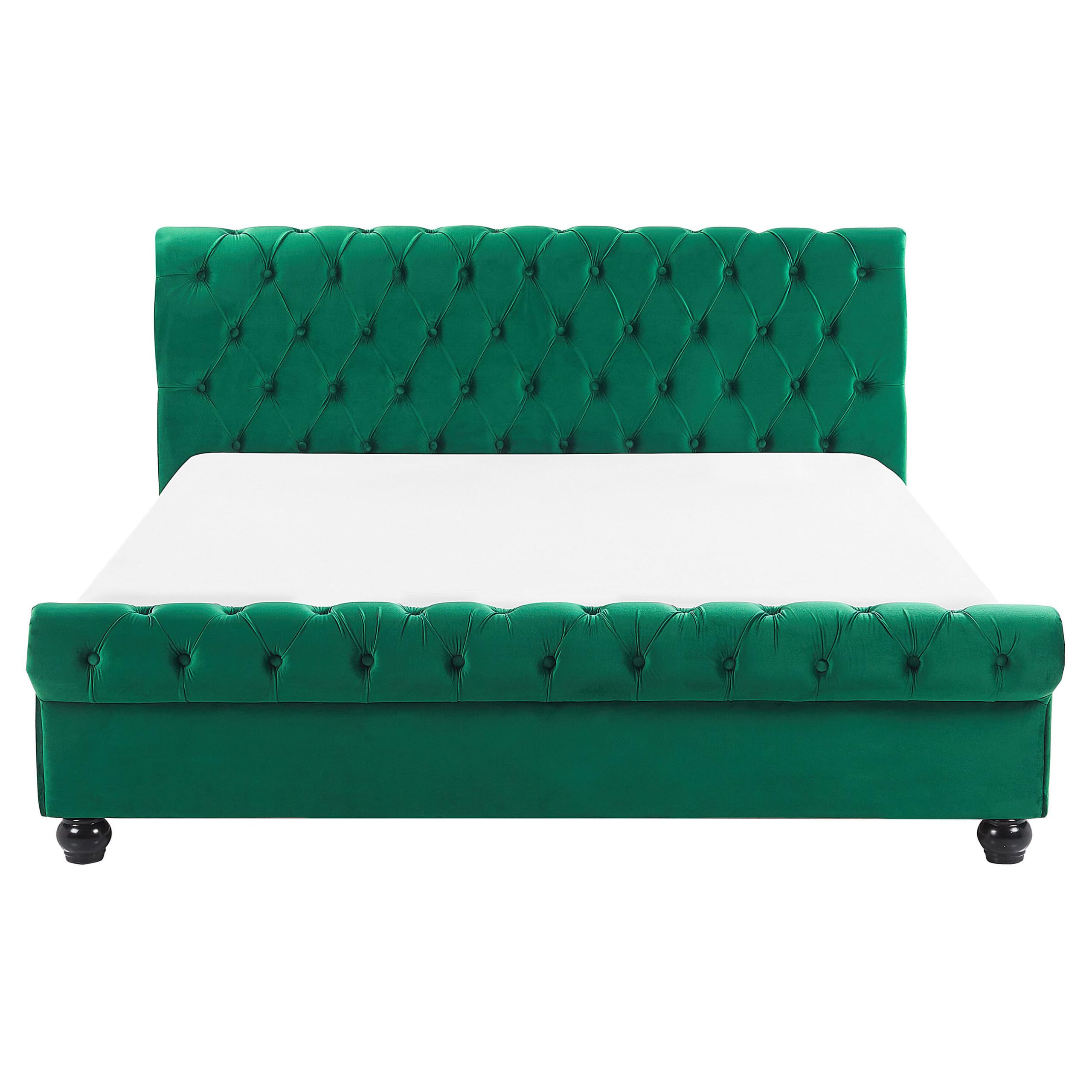 beliani-doppelbett-samt-160x200-smaragdgr-n-mit-fu-teil image 4