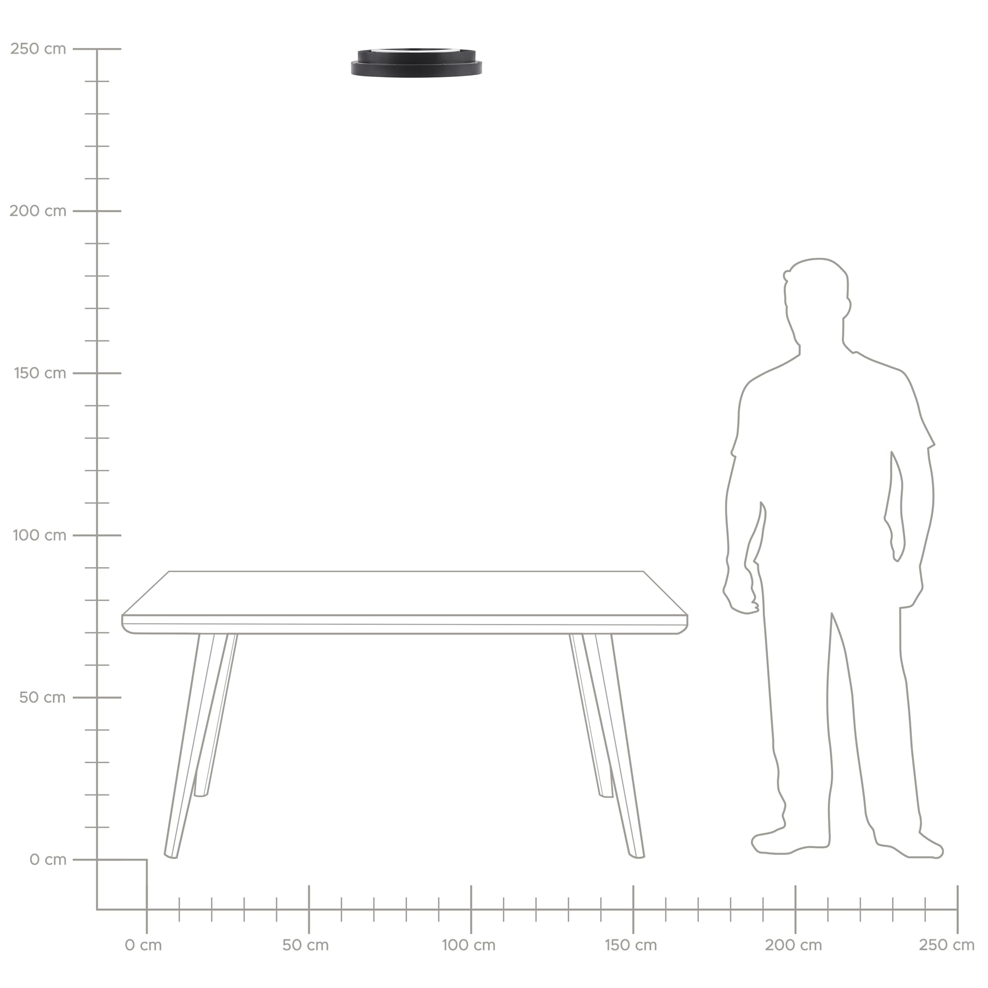 beliani-nanding-led-deckenleuchte-schwarz-dreieckig-warmwei image 8