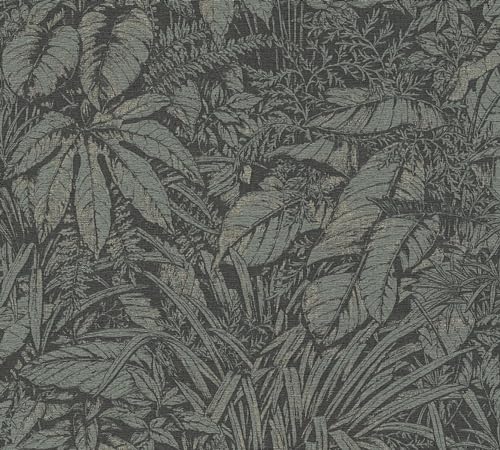 a-s-cr-ation-livingwalls-palmenblatt-vliestapete-gr-n-10-05m image 3