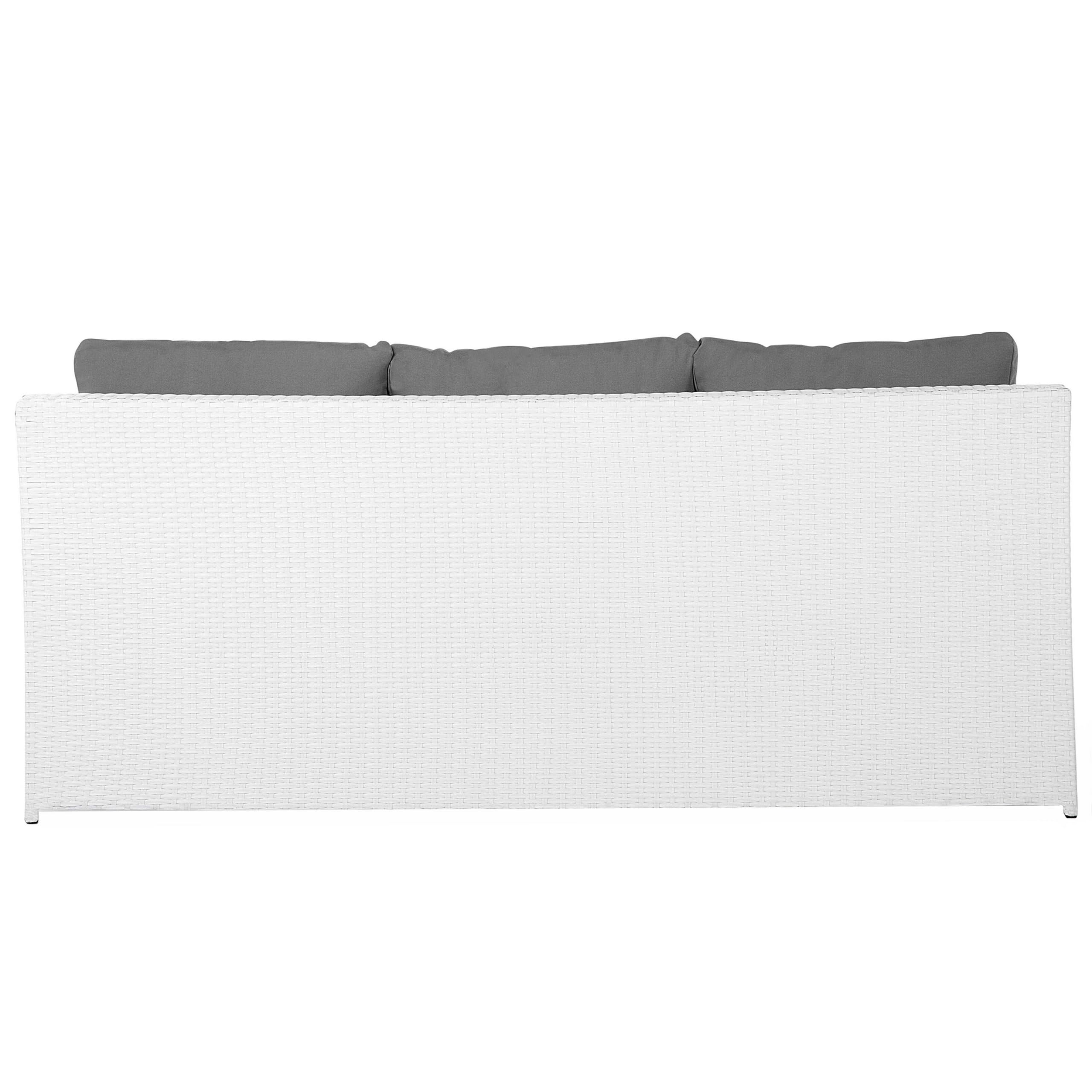 beliani-roma-gartenset-polyrattan-wei-grau-6-sitzer image 5