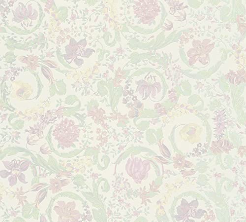 a-s-cr-ation-versace-387062-vliestapete-mint-rosa-wei image 6