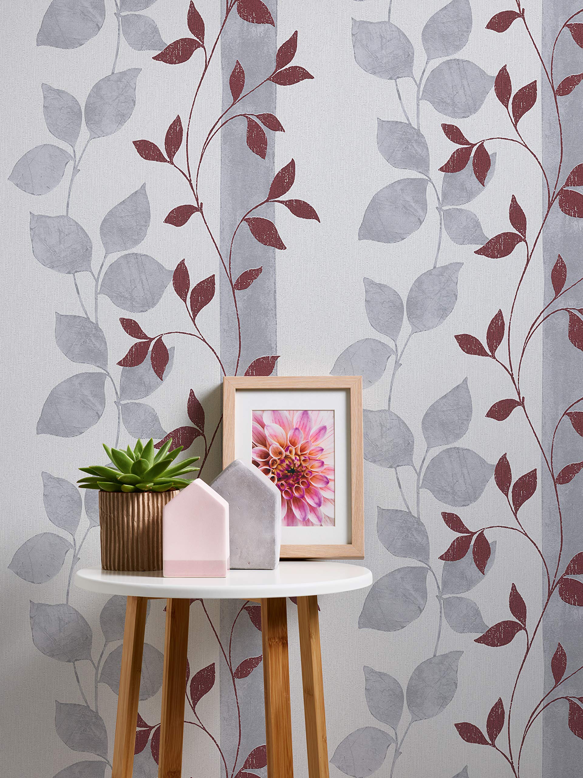 a-s-cr-ation-paloma-300925-vliestapete-floral-grau-rot image 3