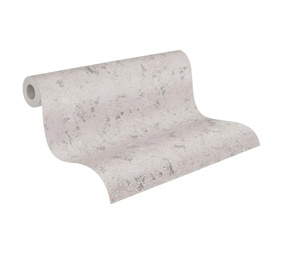 a-s-cr-ation-vliestapete-putzoptik-grau-beige-gold-metallic-393873 image 1
