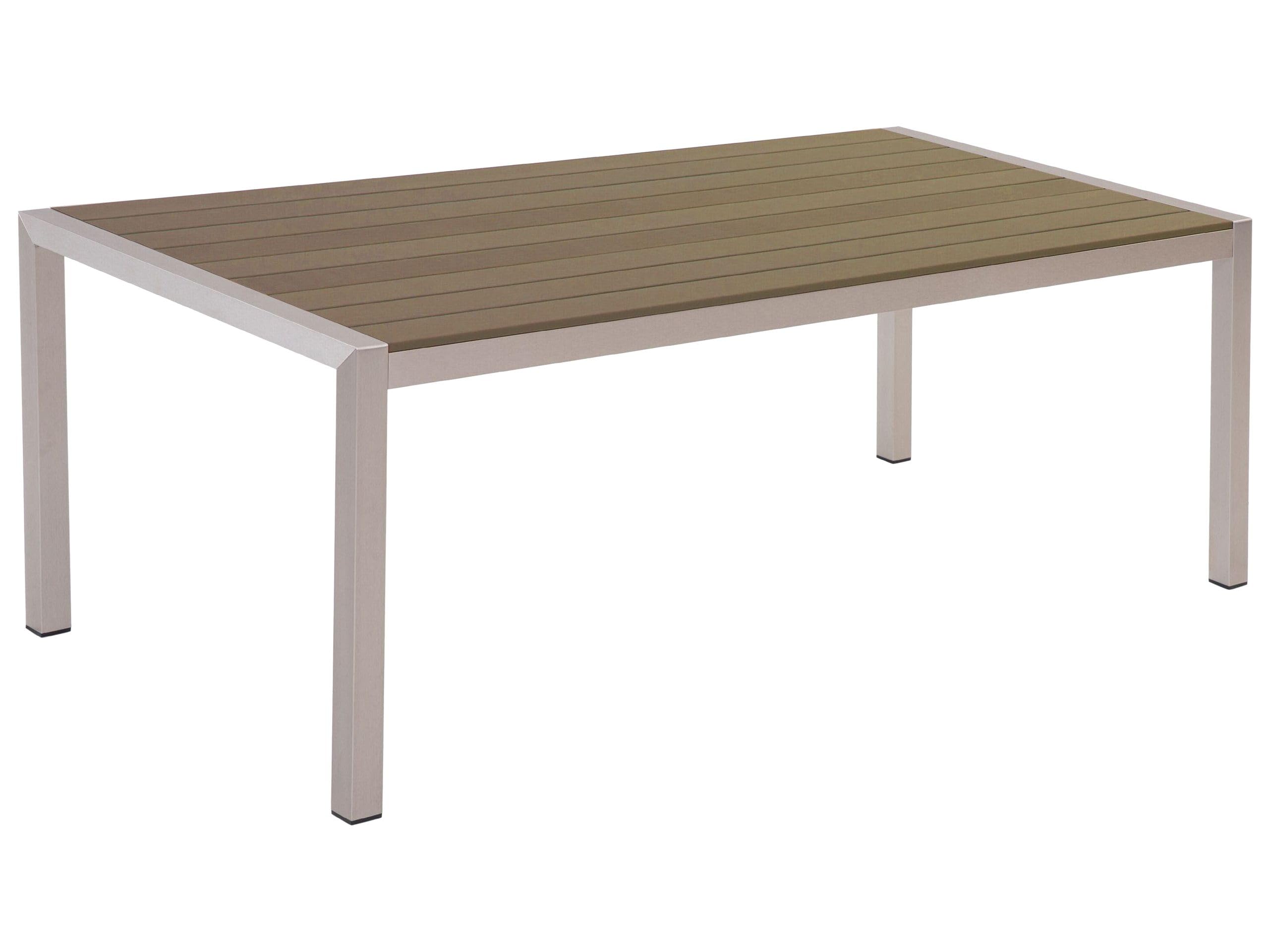 beliani-vernio-gartentisch-braun-180x90-aluminium image 1