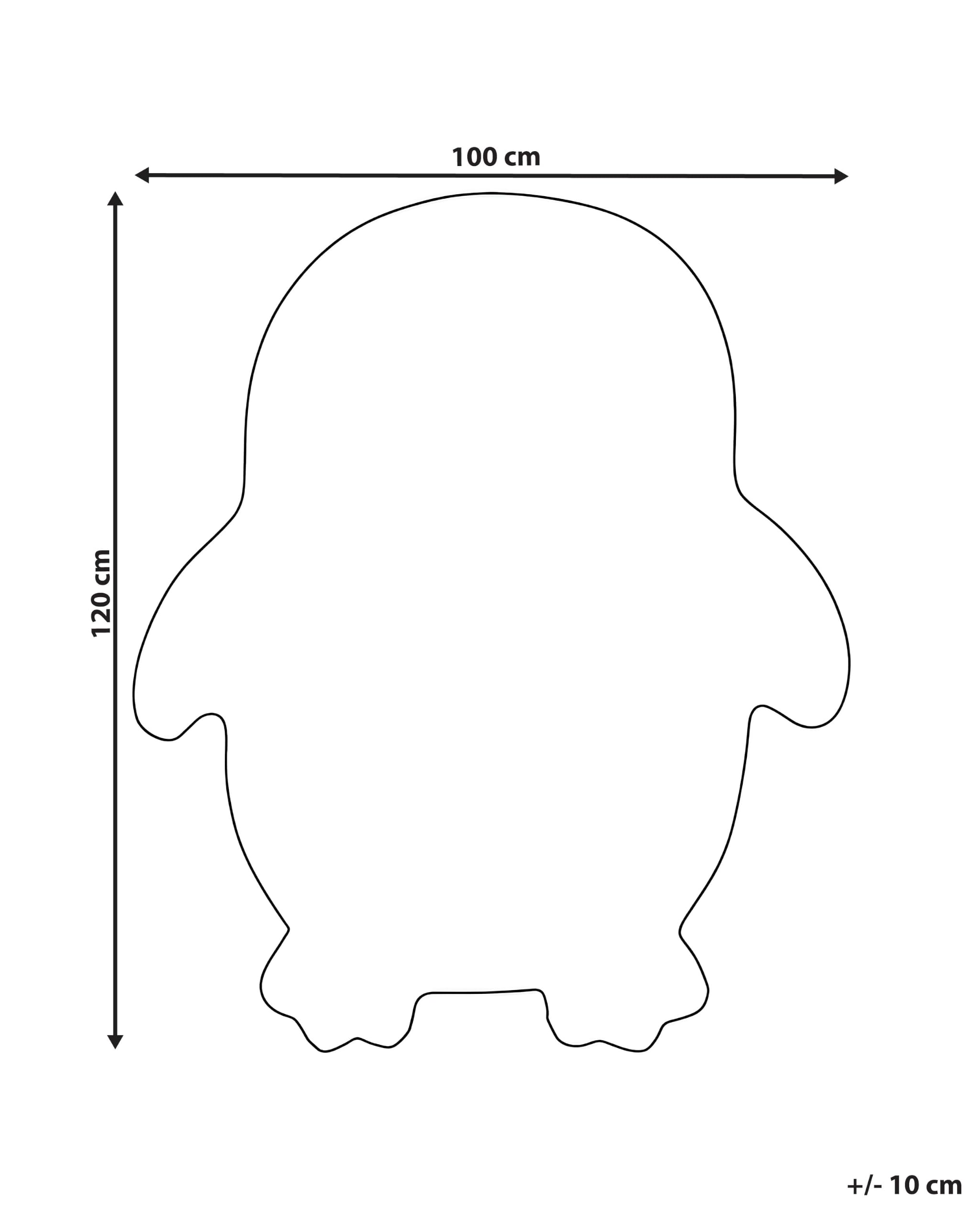 beliani-waddles-teppich-pinguin-grau-100x120-baumwolle image 3