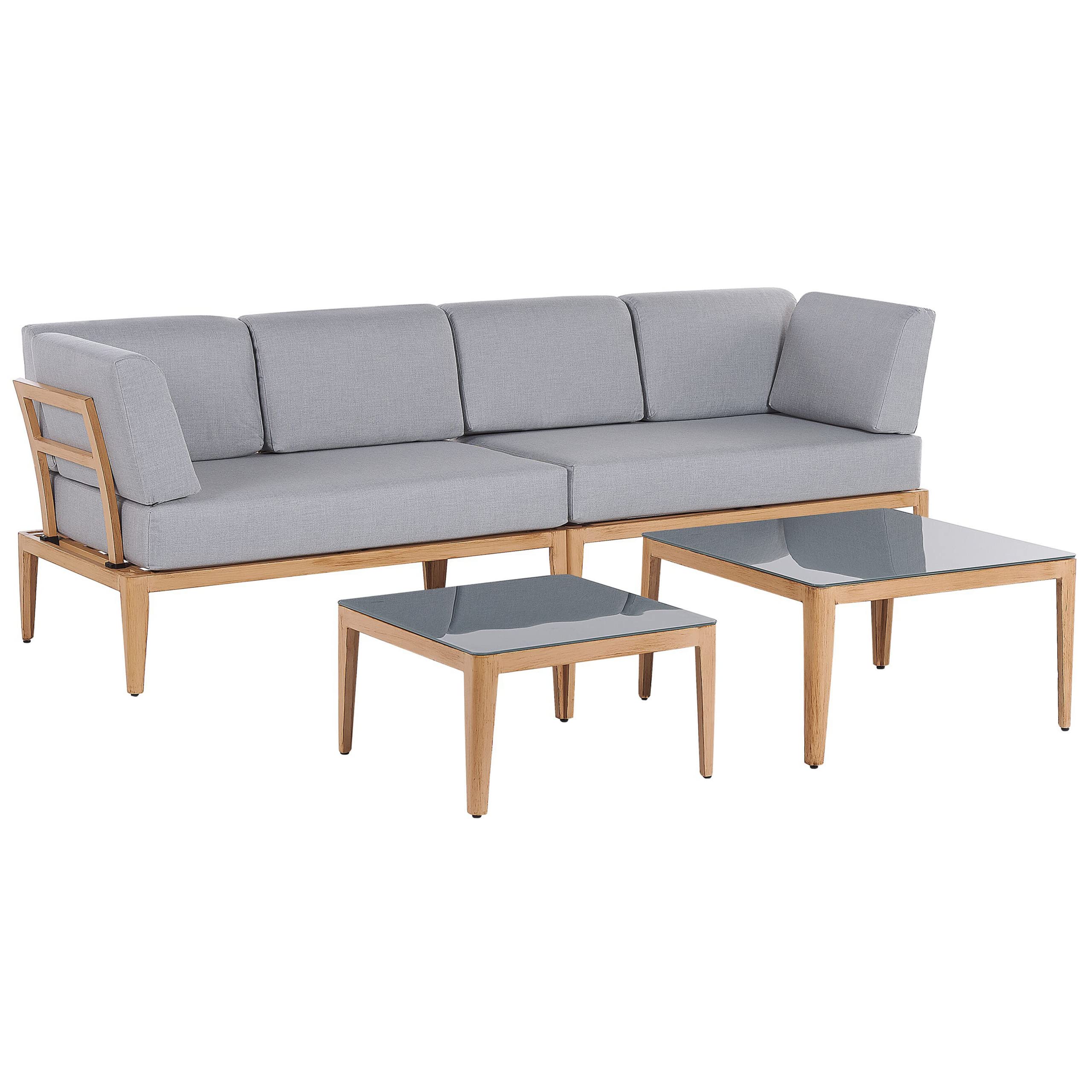 beliani-rima-lounge-set-grau-aluminium-6-personen-links image 6